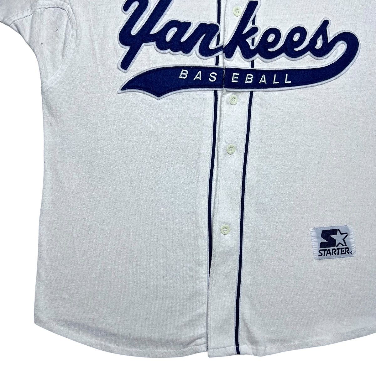 Starter 90s MLB New York Yankees Starter Script Sewn Baseball Jersey Size US XL / EU 56 / 4 - 10 Thumbnail