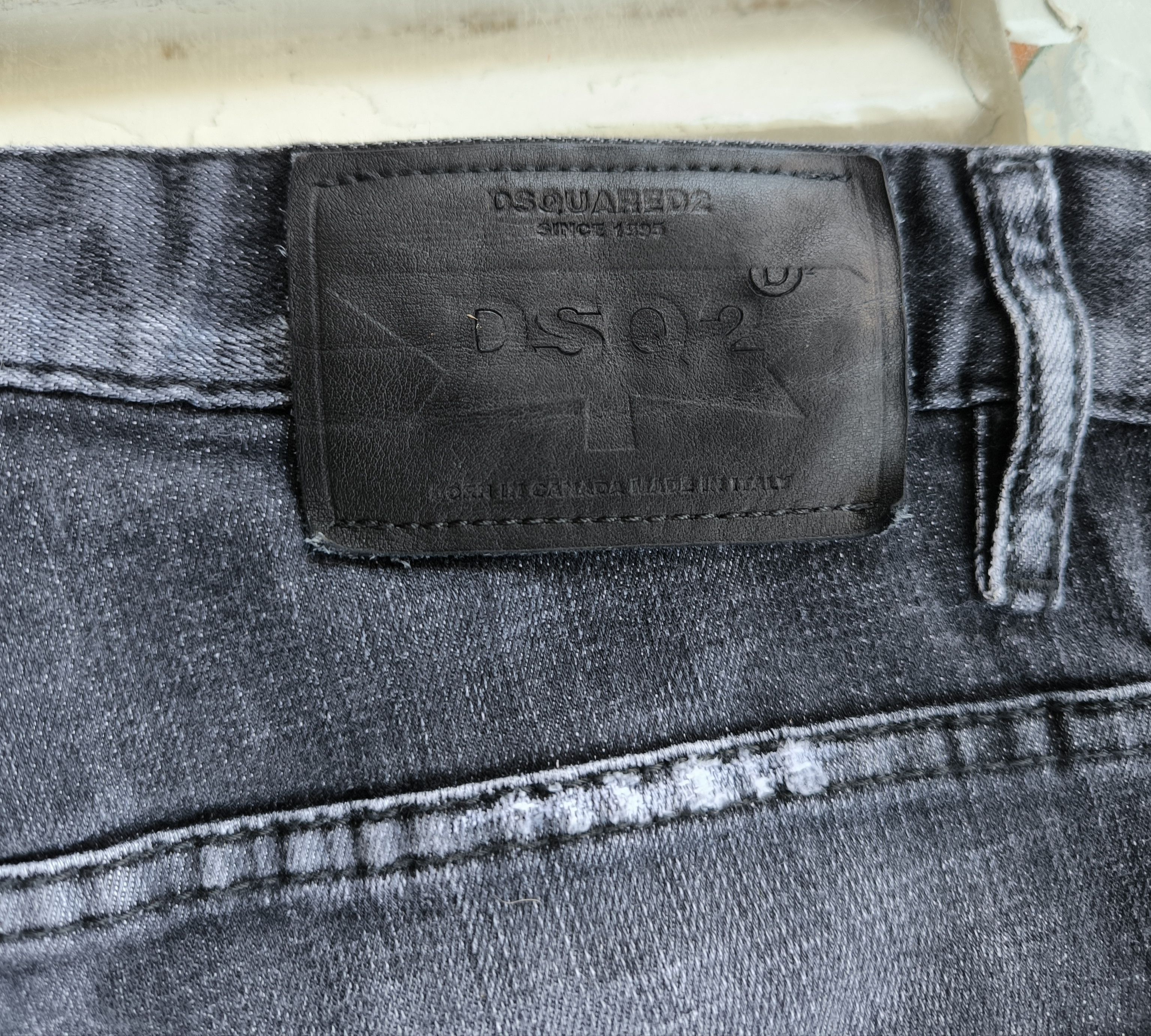Dsquared2 Dsquared2 Skater Jeans Black Grey Distressed Stretch Denim Size US 28 / EU 44 - 6 Thumbnail