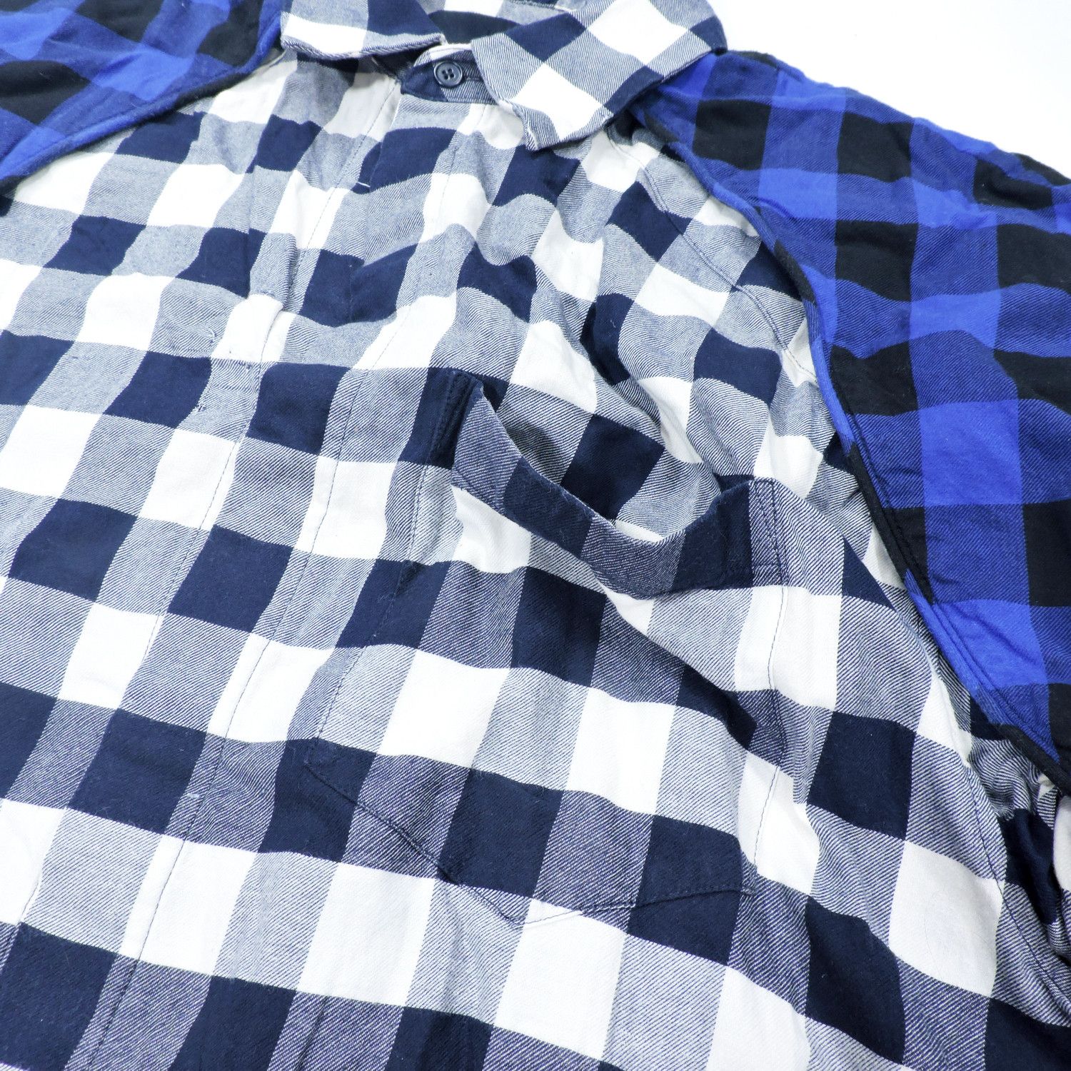 Juun.J JUNN.J DOUBLE LAYER PLAID LONG SLEEVE SHIRT Size US S / EU 44-46 / 1 - 10 Thumbnail