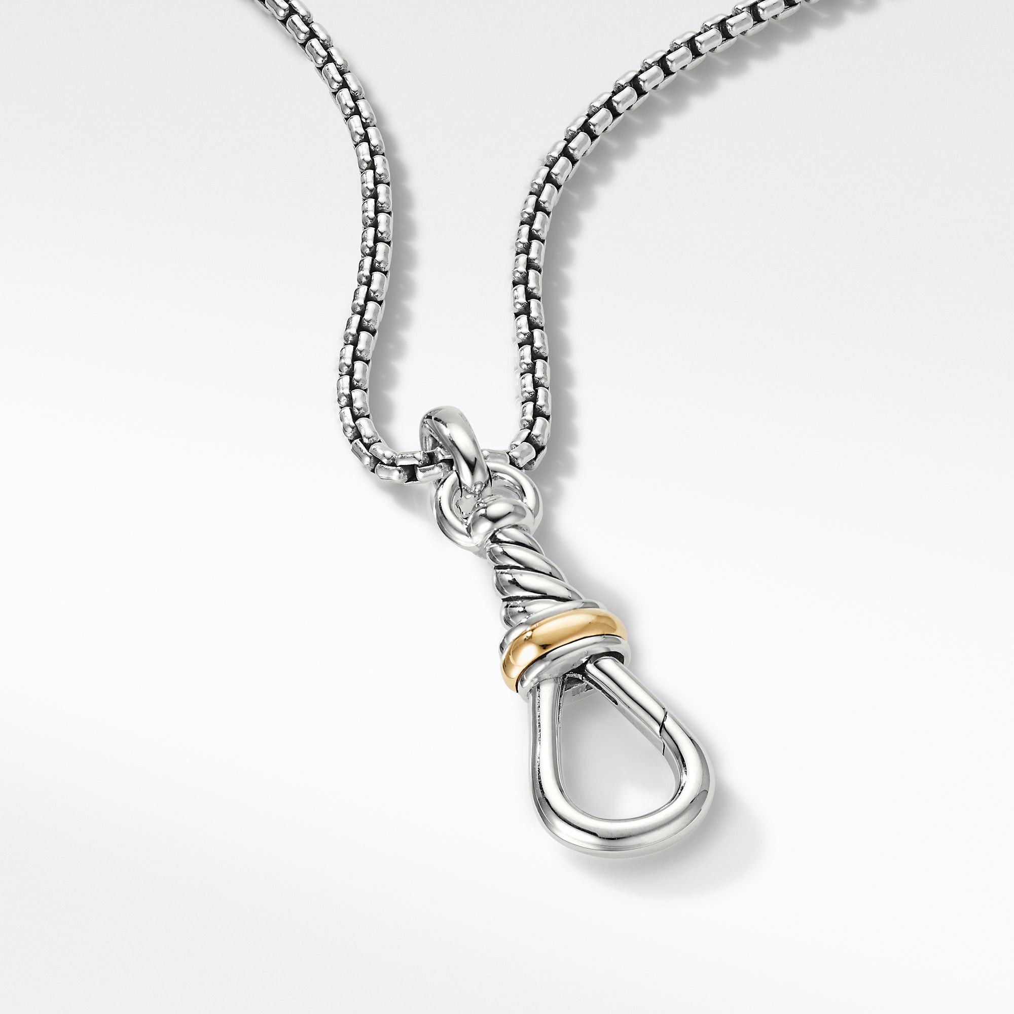 David Yurman o1w1db10325 Size:OS/ Large Cable Amulet in Silver Size ONE SIZE - 3 Thumbnail