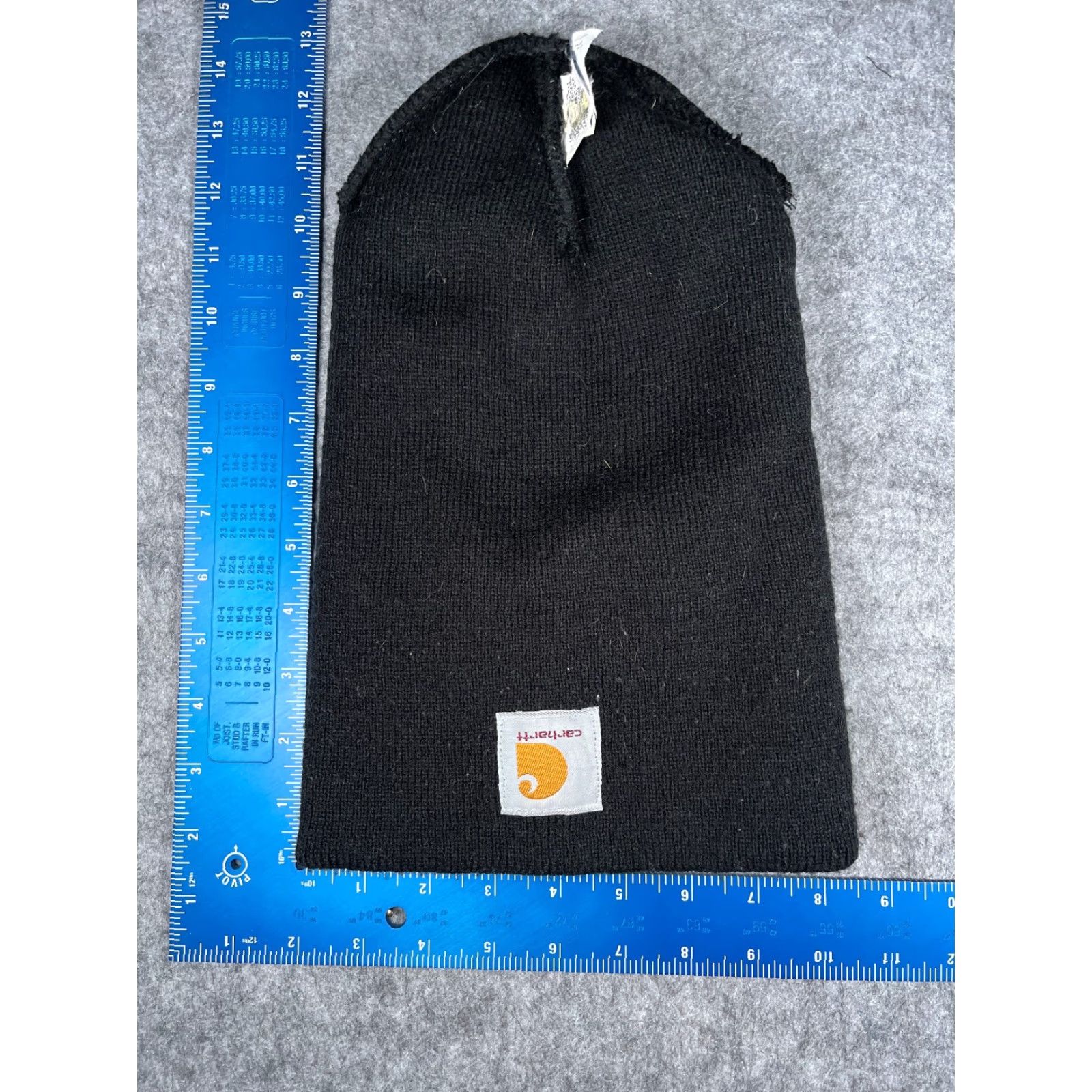 Carhartt VINTAGE Carhartt Beanie Hat Adult One Size Black Knit 100% Acrylic Workwear Outdoors Mens Size ONE SIZE - 5 Thumbnail