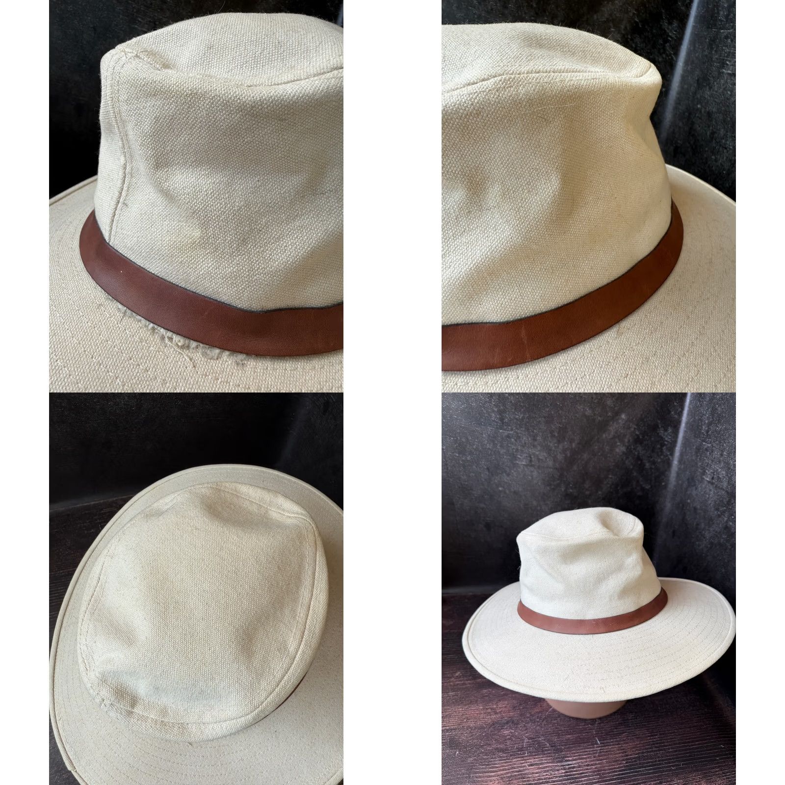 Vintage New York Hat& Cap co. White Bucket Traveller Hat L 56cm Men Baseball Cap Buckets Hat Size ONE SIZE - 8 Thumbnail