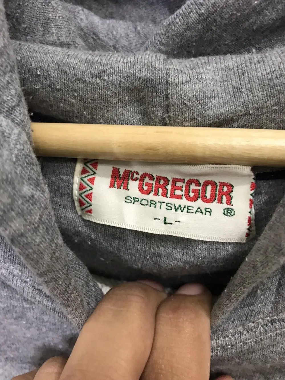 McGregor Vintage Mcgregor Spell Out Hoodies Size US L / EU 52-54 / 3 - 3 Thumbnail
