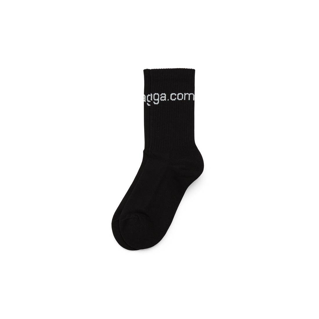 Balenciaga o1bcso1str0225 Size: OS / Bal.com Socks in Black Size ONE SIZE - 2 Thumbnail