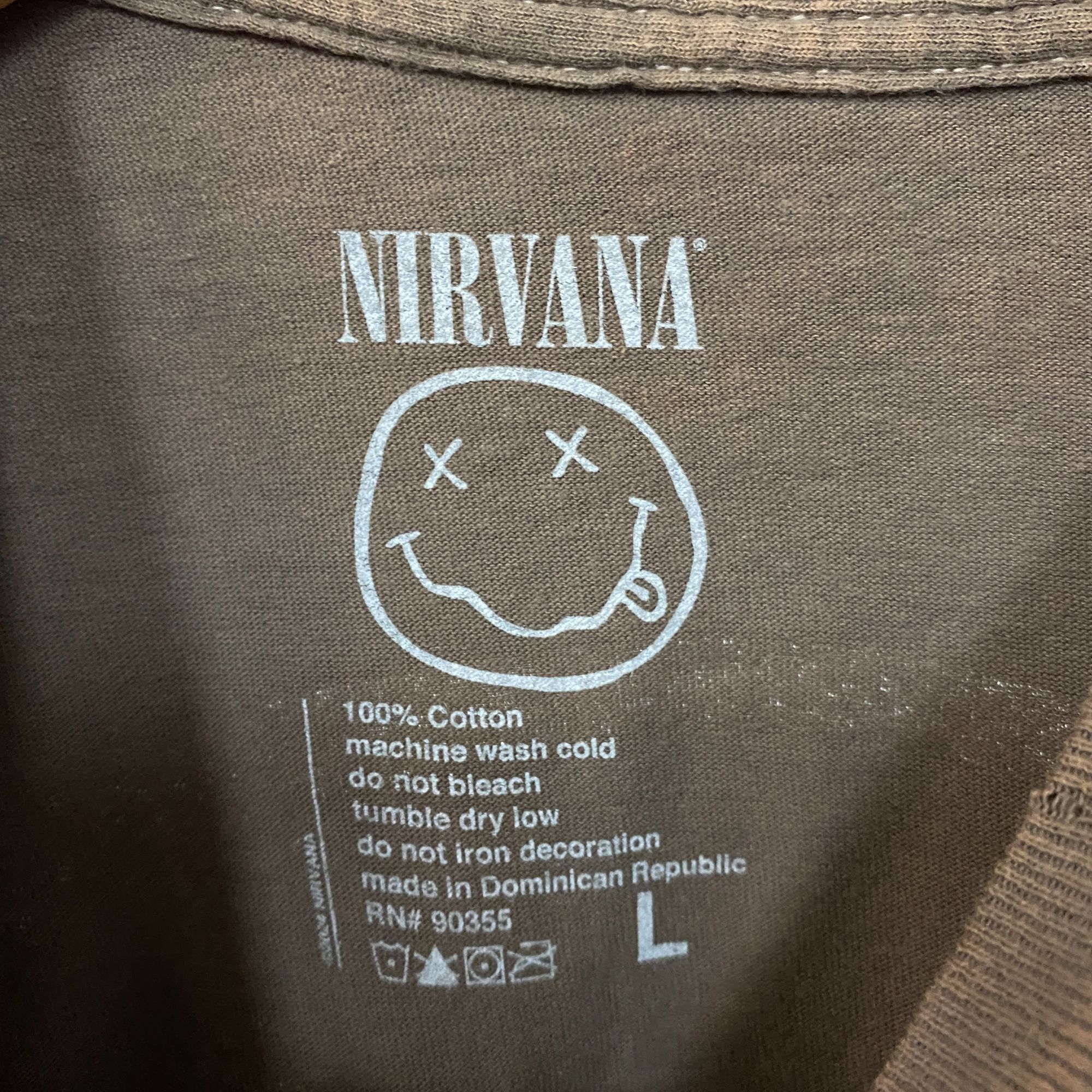 Nirvana Nirvana Nevermind Smiley Logo Grunge T-Shirt Large Size US L / EU 52-54 / 3 - 5 Thumbnail