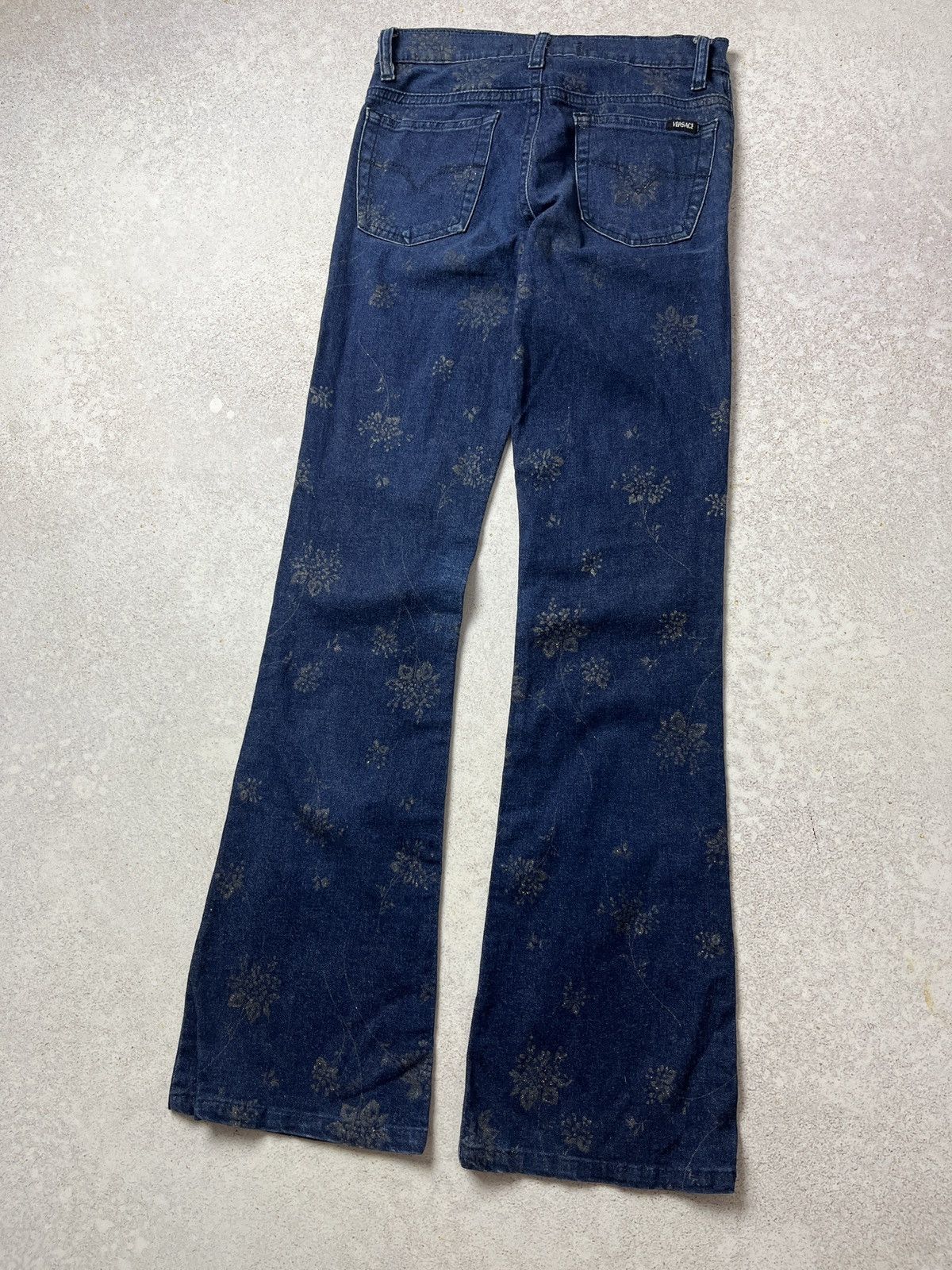 Versace Jeans Couture Vintage Versace Jeans Couture Flared Monogram Archive Size 28" / US 6 / IT 42 - 4 Thumbnail