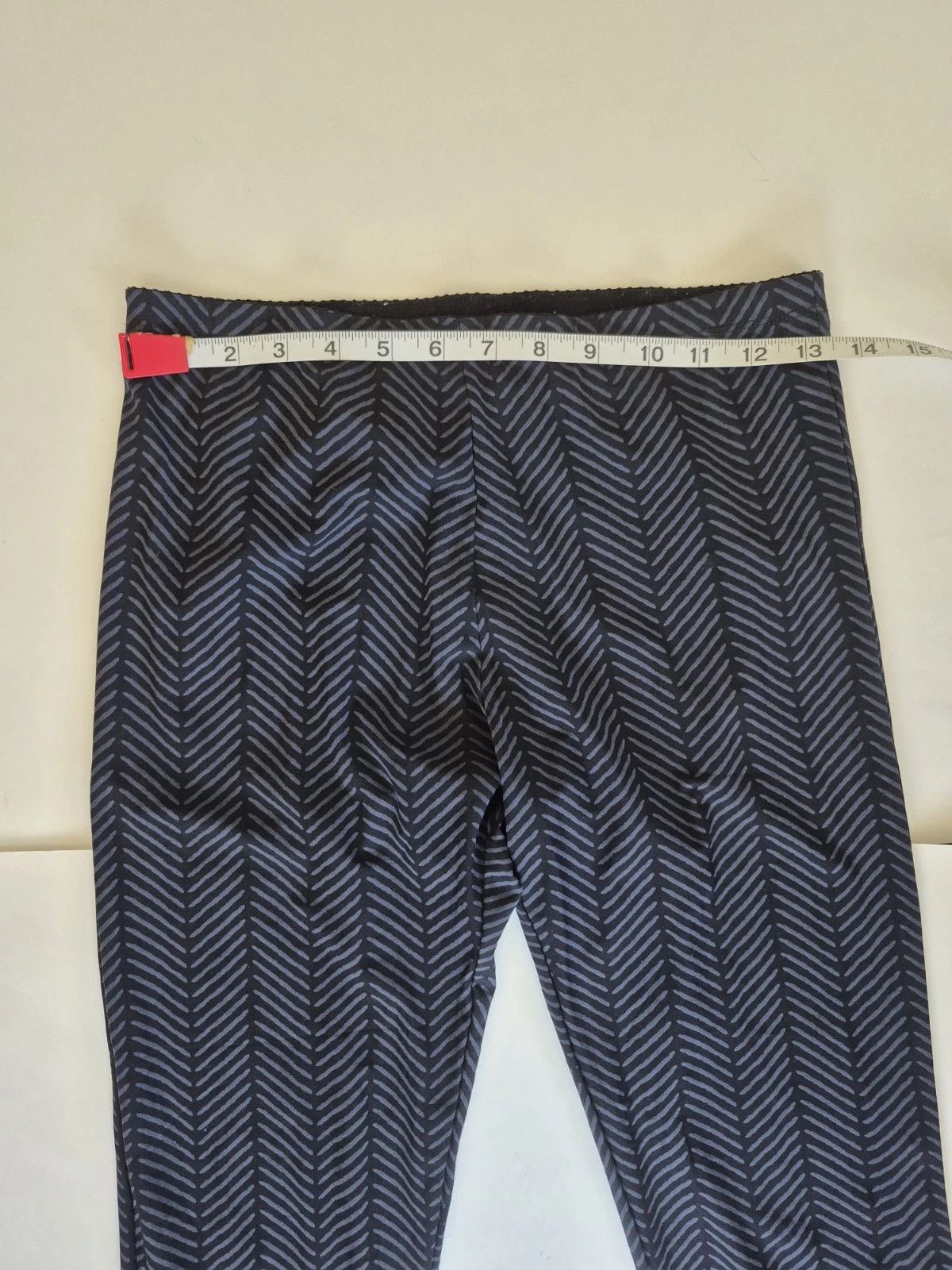 Vacation Porto Leggings Gray & Black Herringbone Pull On Sz S (1) Size 27" / US 4 / IT 40 - 8 Thumbnail