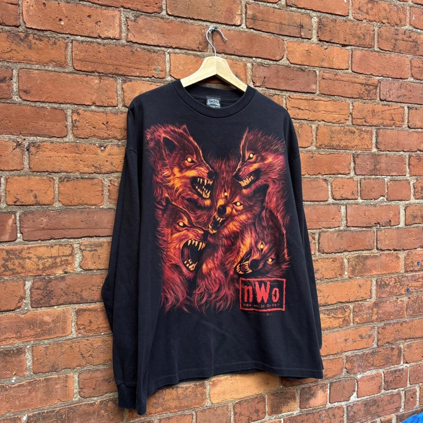 Other vintage nwo new world order wolf long sleeve t shirt 1999 XL Size US XL / EU 56 / 4 - 4 Thumbnail