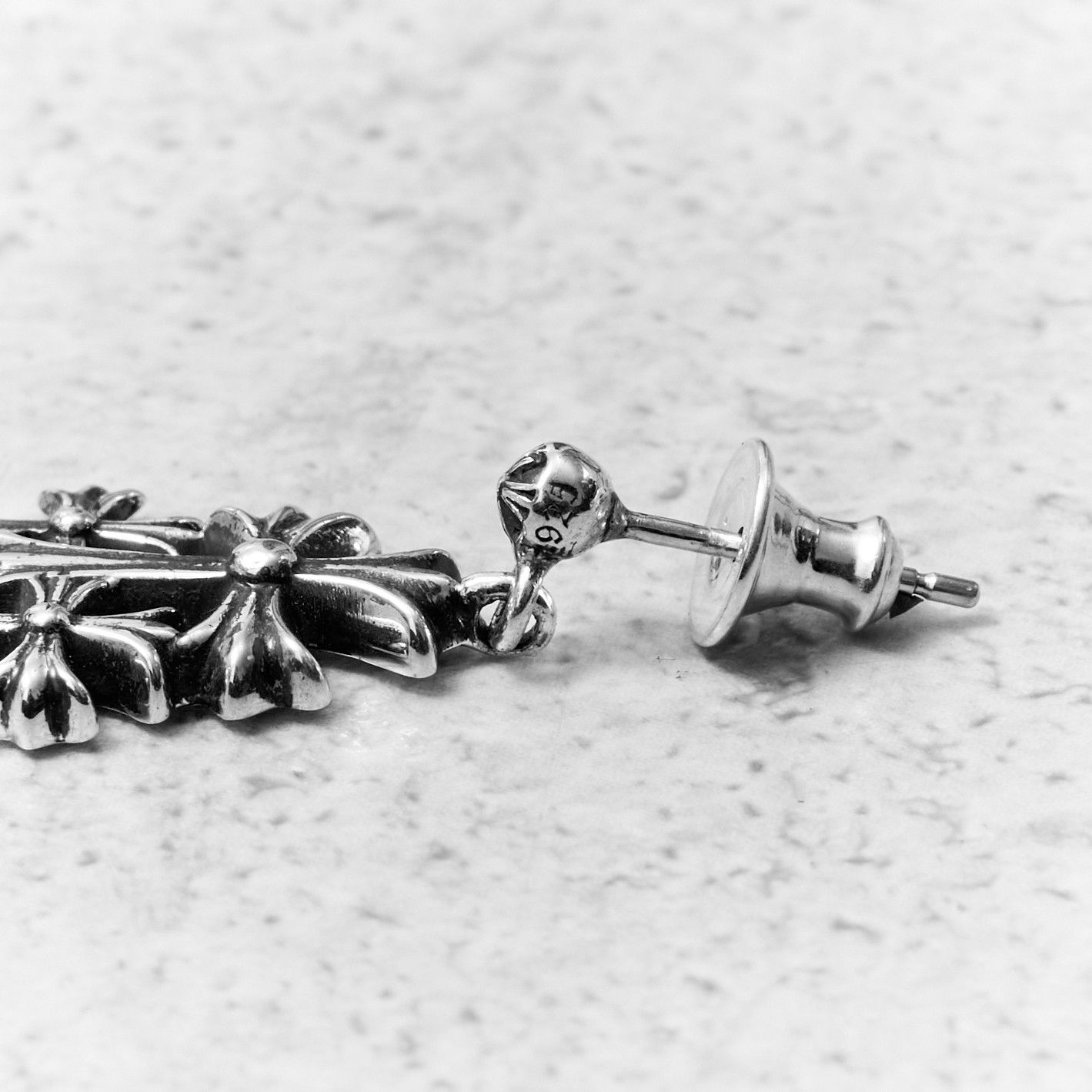 Chrome Hearts CHROME HEARTS 3 Cross Earring SILVER Size ONE SIZE - 4 Thumbnail