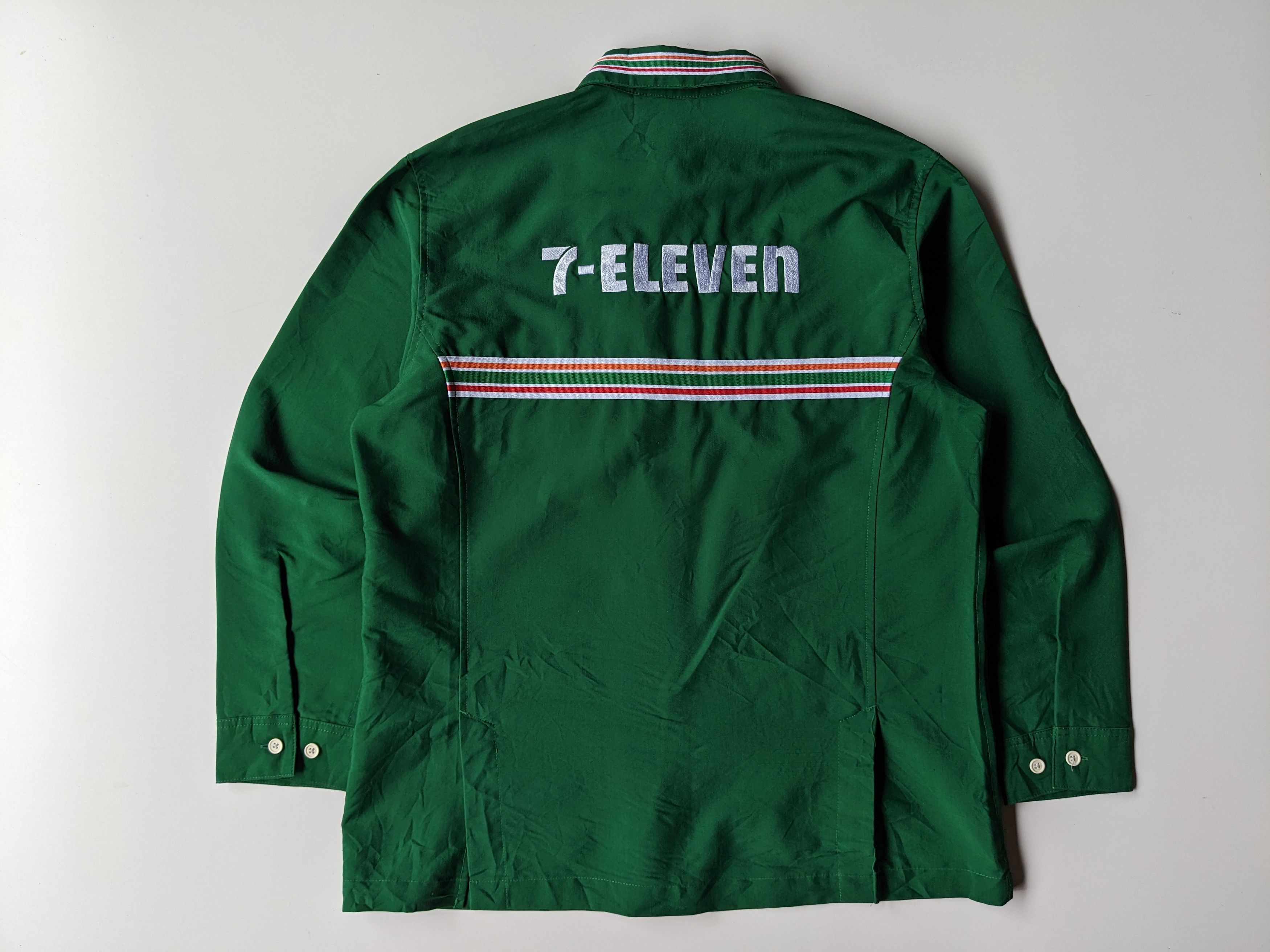 Japanese Brand 7Eleven zipper longsleeve workwear Size US M / EU 48-50 / 2 - 2 Thumbnail