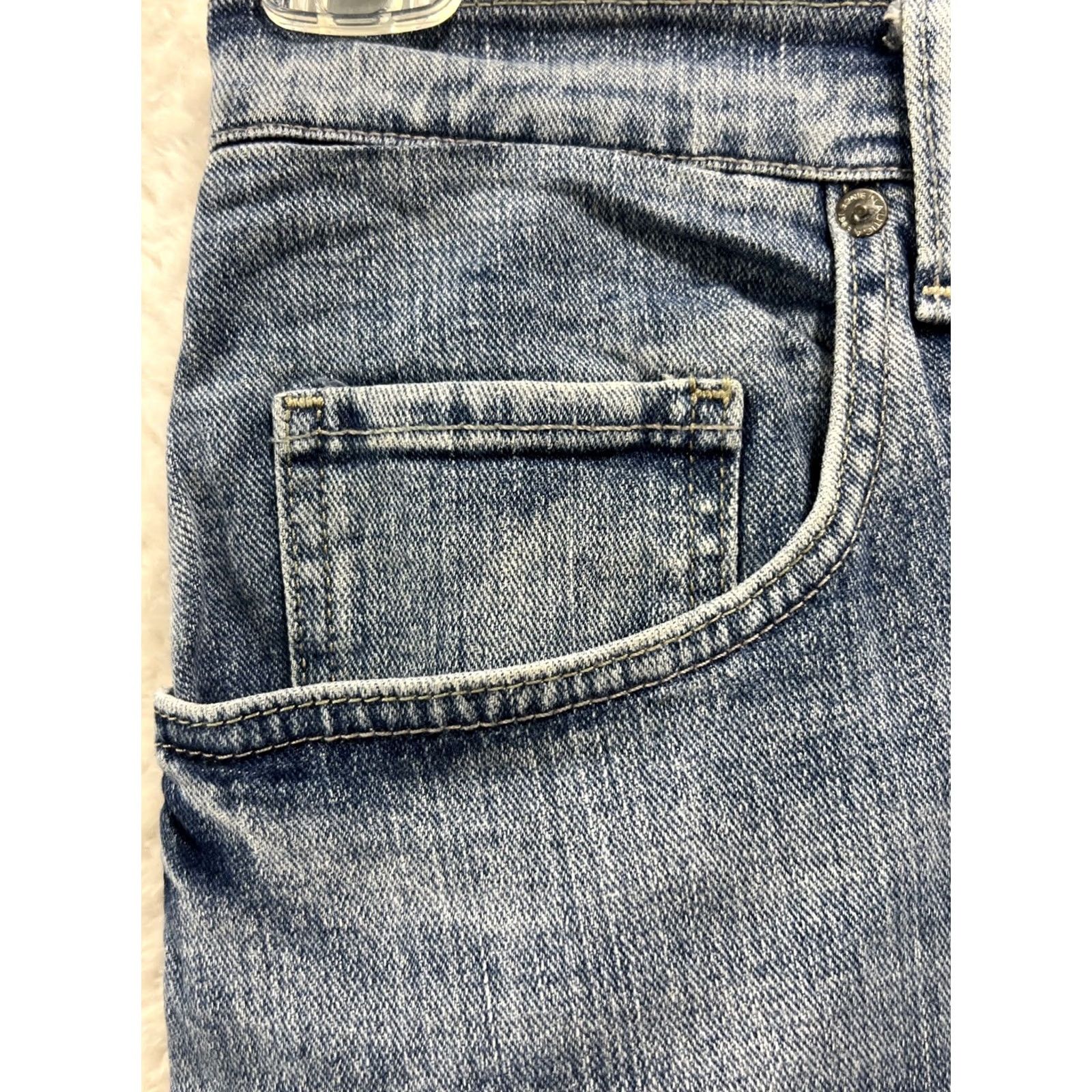 Nautica Nautica Relaxed Fit Jeans Men’s 50x32 Blue Denim Stretch 5-Pocket Straight Zip Button Casual Pants Size US 34 / EU 50 - 6 Thumbnail