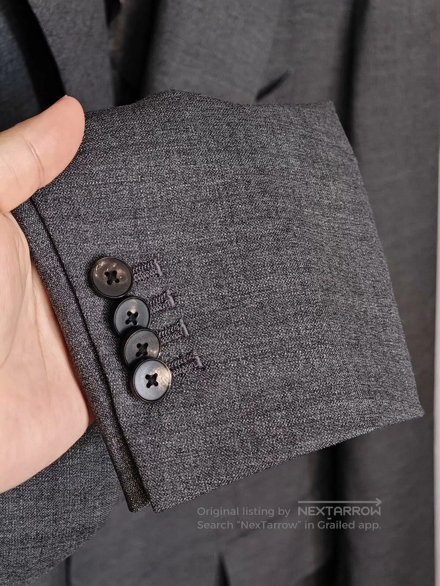 Japanese Brand Italian VBC Wool Blazer Supersonic Grey. Size US M / EU 48-50 / 2 - 4 Thumbnail