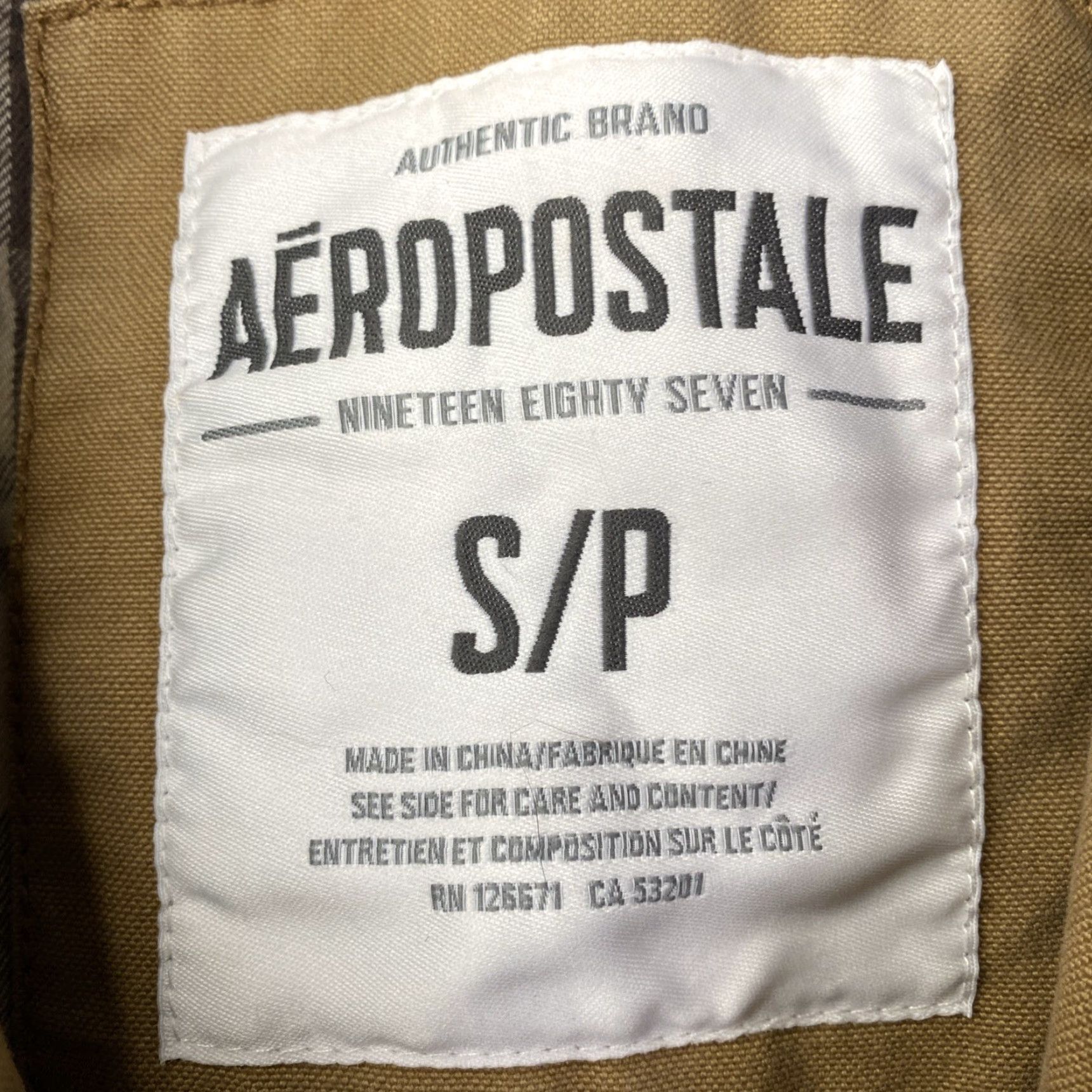 Aeropostale VINTAGE Aeropostale Saddle Brown Cowboy Jacket Sherpa Collar Plaid Flannel Lined S Jacket Men Regular Brown 90s City College USA Mens Size US S / EU 44-46 / 1 - 3 Thumbnail