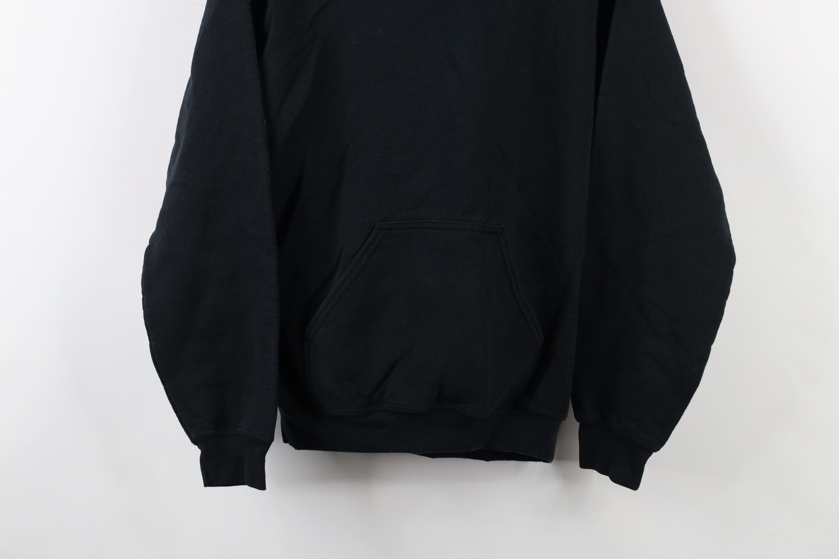 Vintage Vintage 90s Y2K Streetwear Blank Hoodie Sweatshirt Black Size US S / EU 44-46 / 1 - 3 Thumbnail