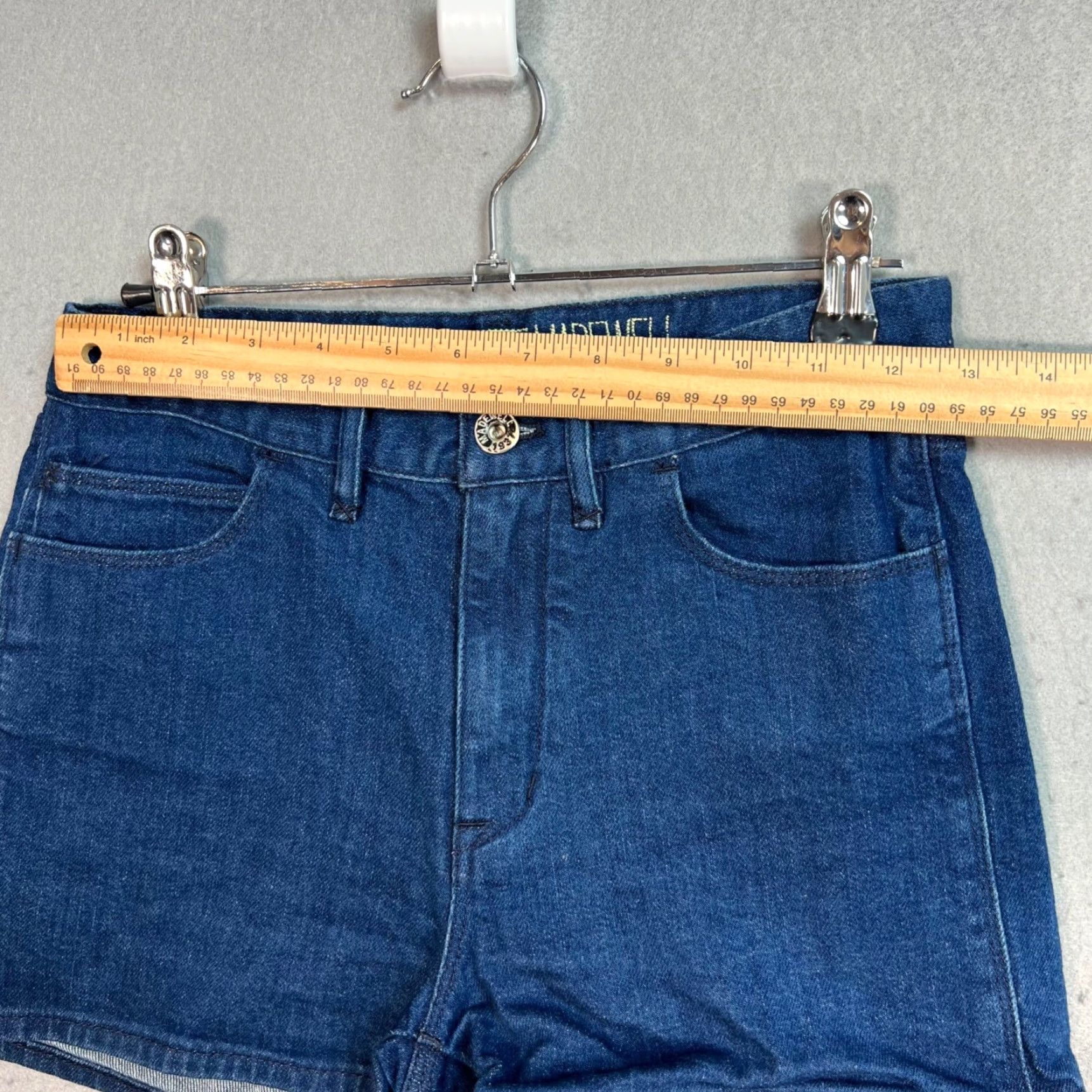 Vintage Alexa Chung X Madewell Womens Denim Shorts Size 26 Dark Wash Size 26" / US 2 / IT 38 - 6 Thumbnail