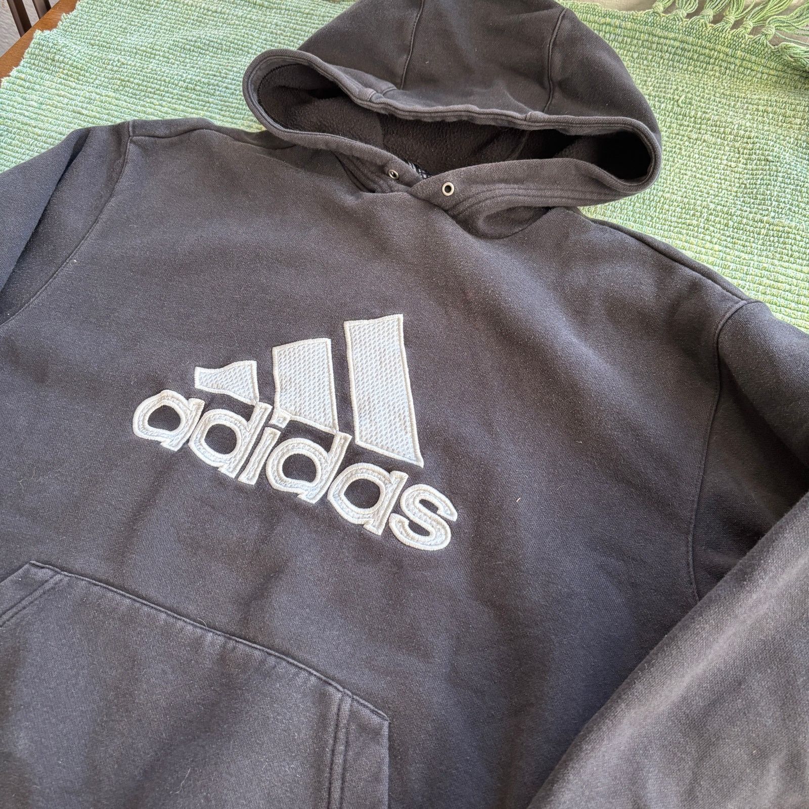 Adidas Vintage faded black baggy adidas hoodie size large Size US L / EU 52-54 / 3 - 6 Thumbnail