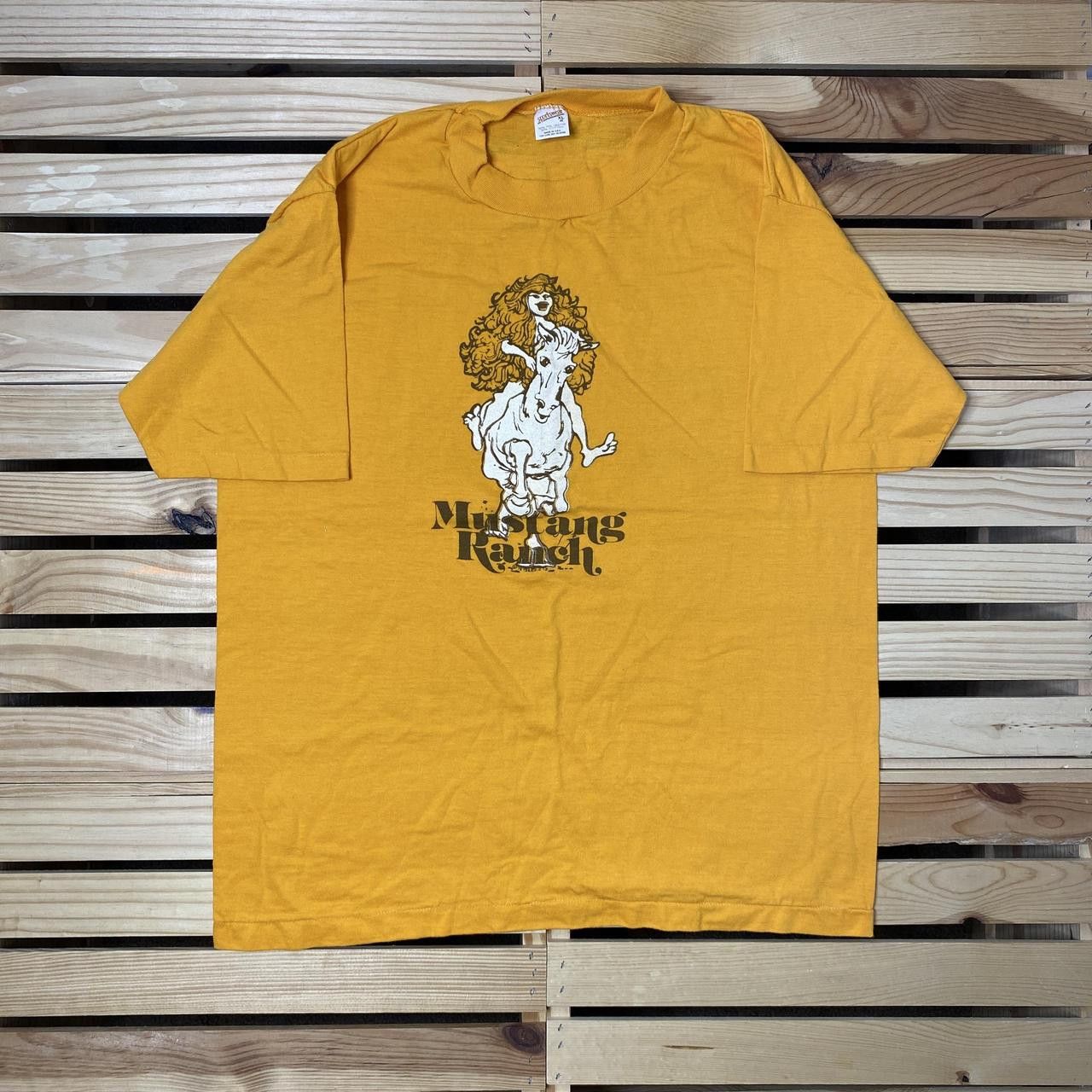 Other True Vintage Mustang Ranch 1978 Orange Naughty Tee Size XL Size US XL / EU 56 / 4 - 1 Thumbnail