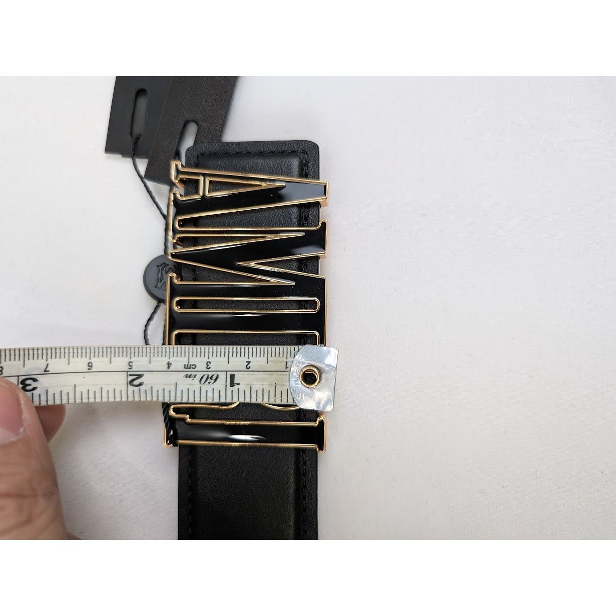 Amiri o1rshd1 Size: 85 CM / Nappa Amiri 4cm Belt in Black Size 34 - 13 Thumbnail
