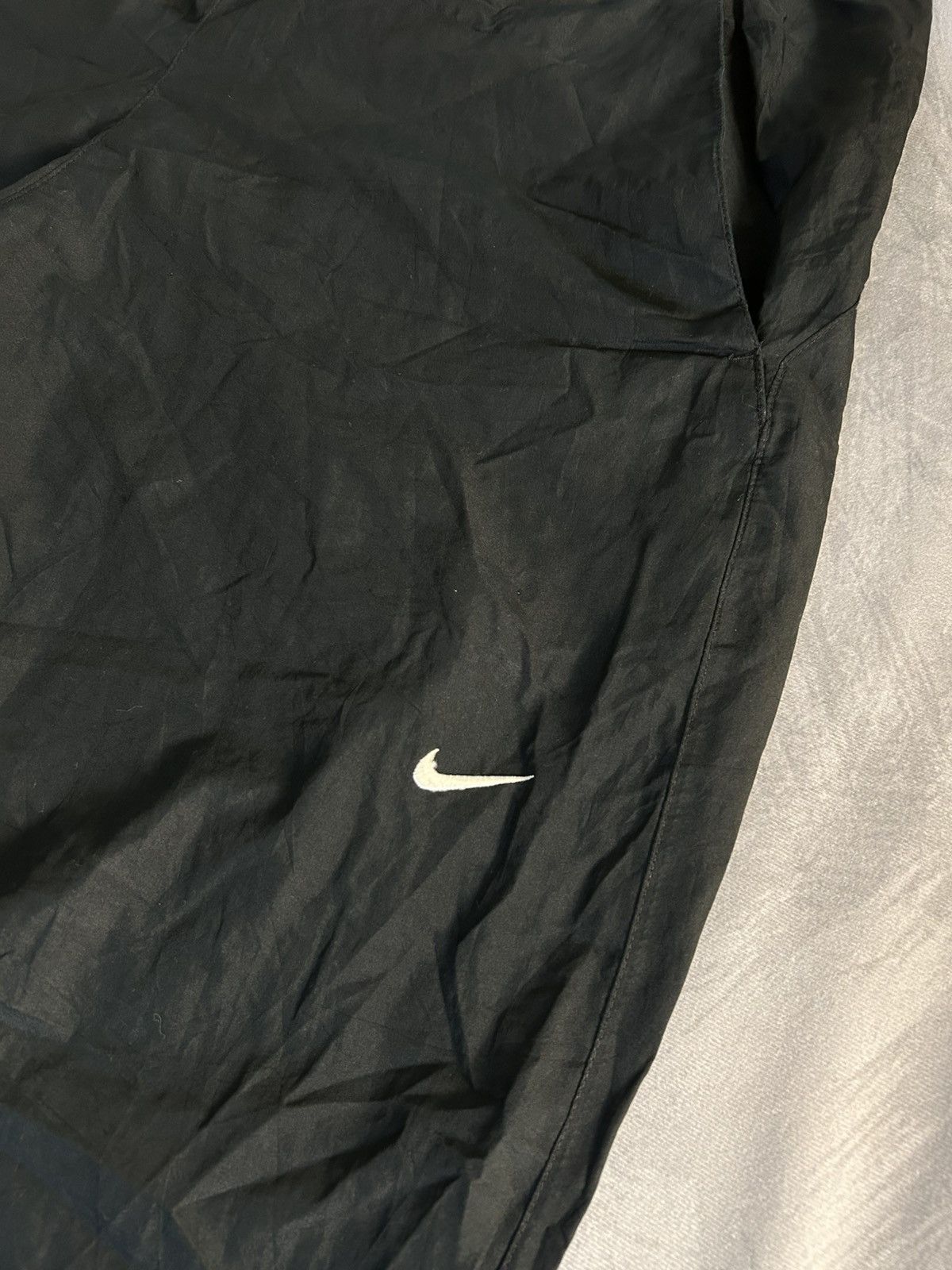 Nike Nike Vintage Black Trackpants-Reflective Zip Cuffs Y2K 90s Size US 34 / EU 50 - 5 Thumbnail