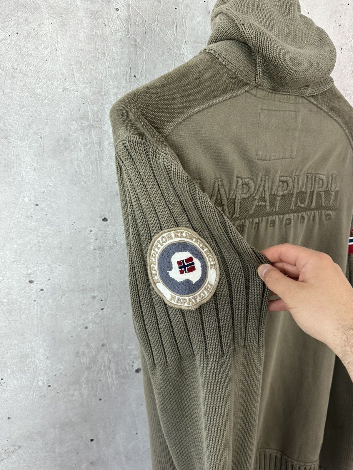 Napapijri Vintage Napapijri Knit Khaki Bondage Jumper Size US XXL / EU 58 / 5 - 9 Thumbnail