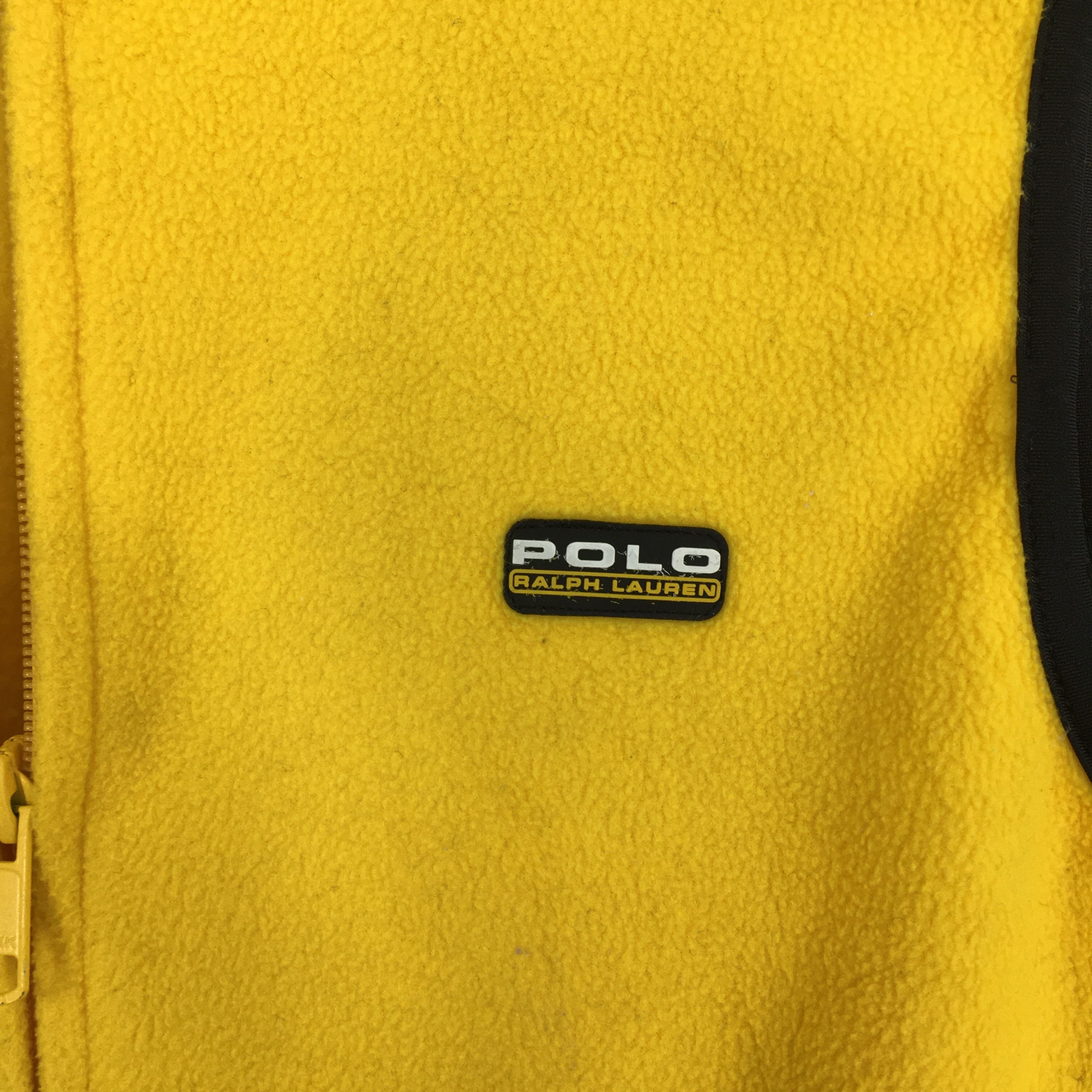 Polo Ralph Lauren Vintage 90's Polo Ralph Lauren Fleece Vest Yellow Medium Size US M / EU 48-50 / 2 - 4 Thumbnail