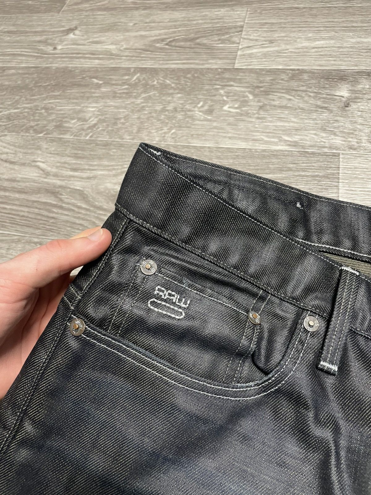 G-Star 32/32 Vintage G-Star Raw 3301 Straight Washed Denim Jeans Size US 32 / EU 48 - 12 Thumbnail