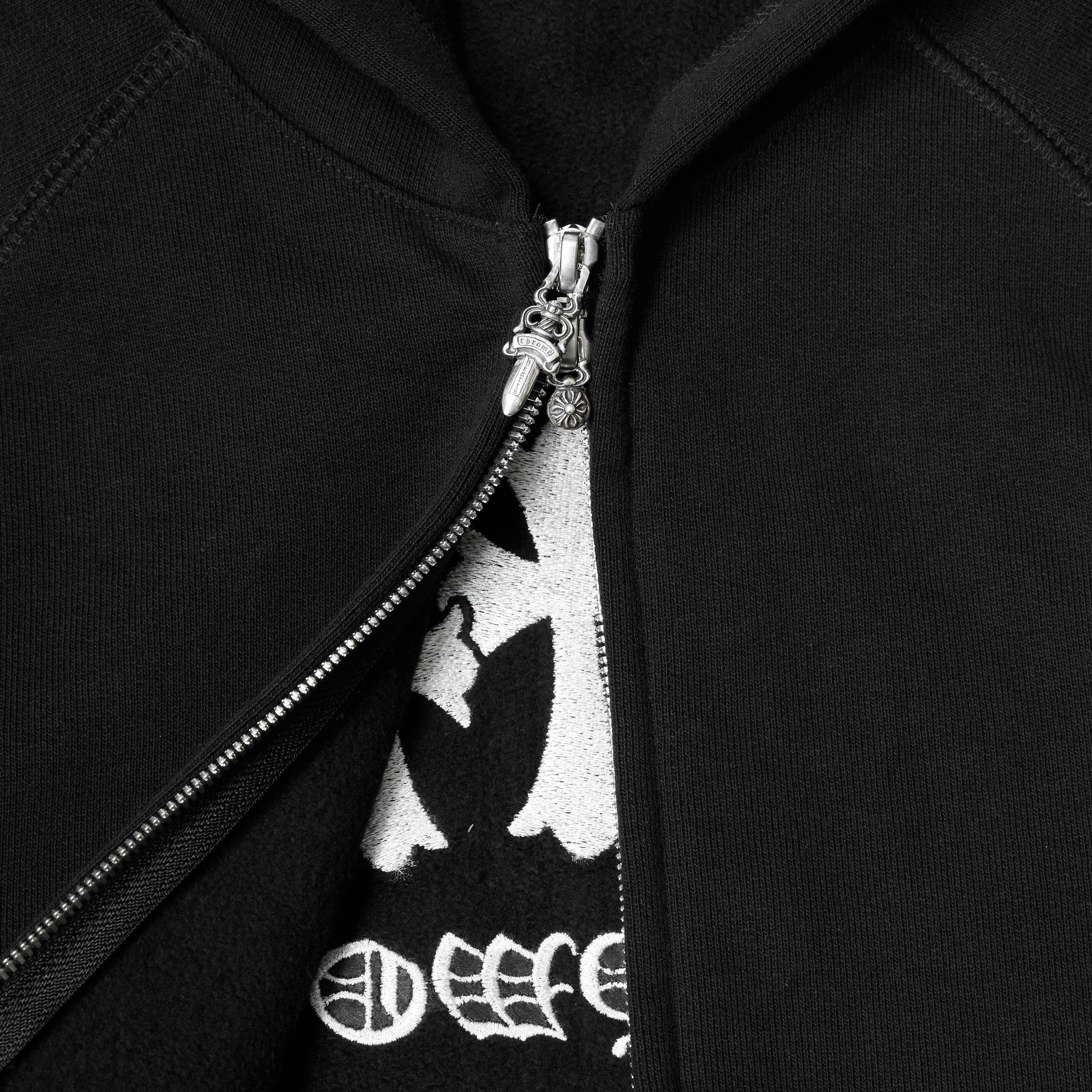 Chrome Hearts CHROME HEARTS Triple Cross Embroidery Hoodie Zip Up BLACK Size US S / EU 44-46 / 1 - 5 Thumbnail