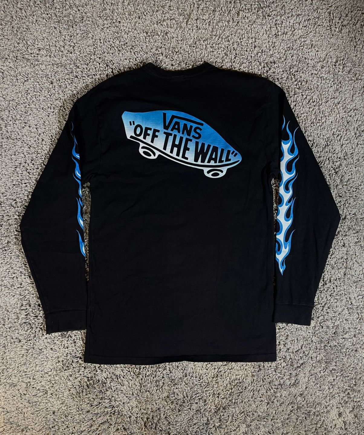 Vans × Wtaps WTAPS x Vans Flames Waffle Lover Club L/S T-Shirt Black Blue Size US M / EU 48-50 / 2 - 9 Thumbnail