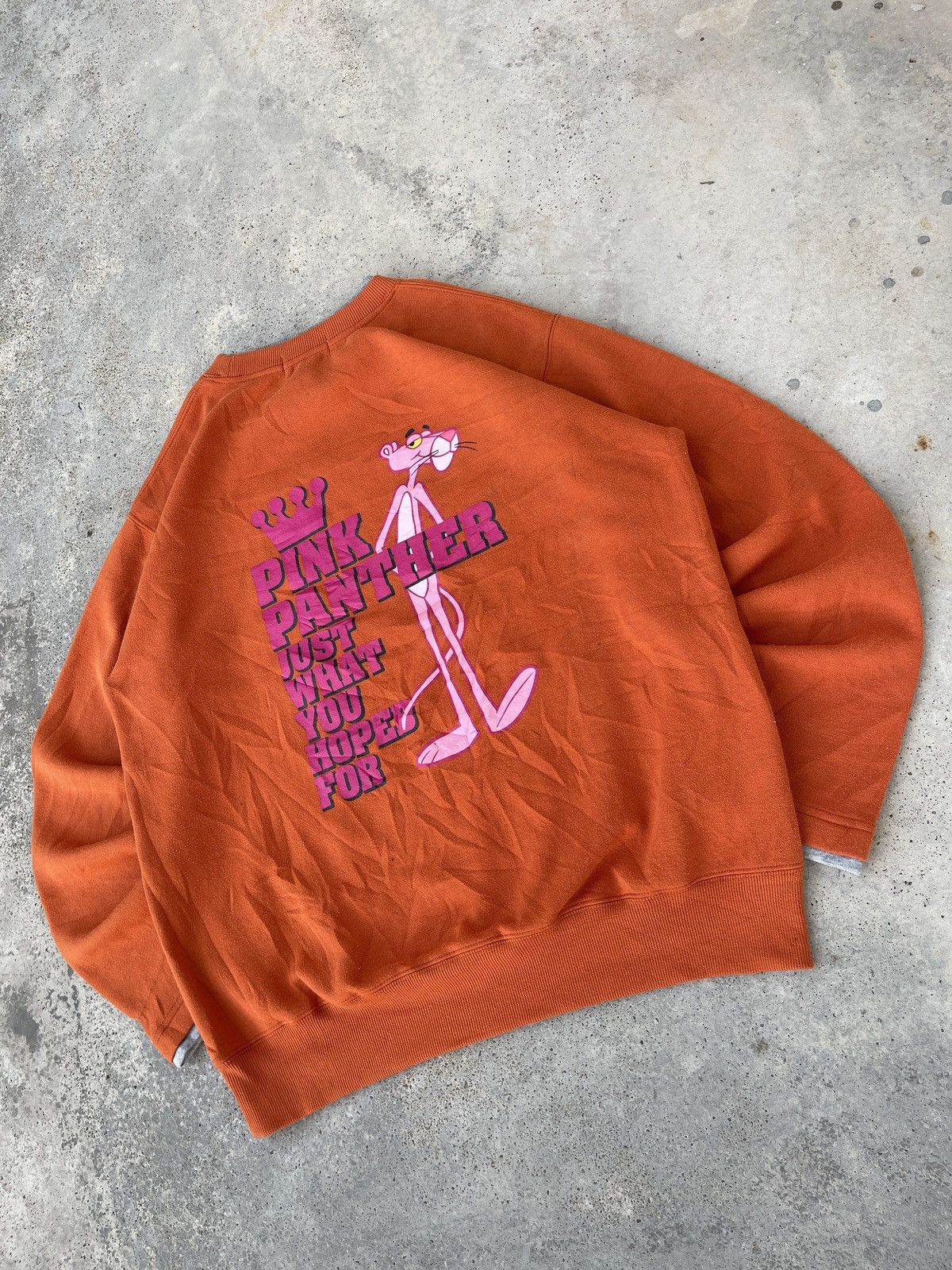 Anime × Cartoon Network × Vintage Vintage Y2K Pink Panther Sweatshirt Size US L / EU 52-54 / 3 - 6 Thumbnail