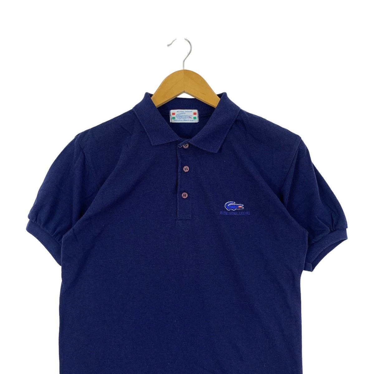 Vintage Vintage SKIVA MILANO FASHION Embossed Polo Tee Shirt Top Size US L / EU 52-54 / 3 - 2 Thumbnail