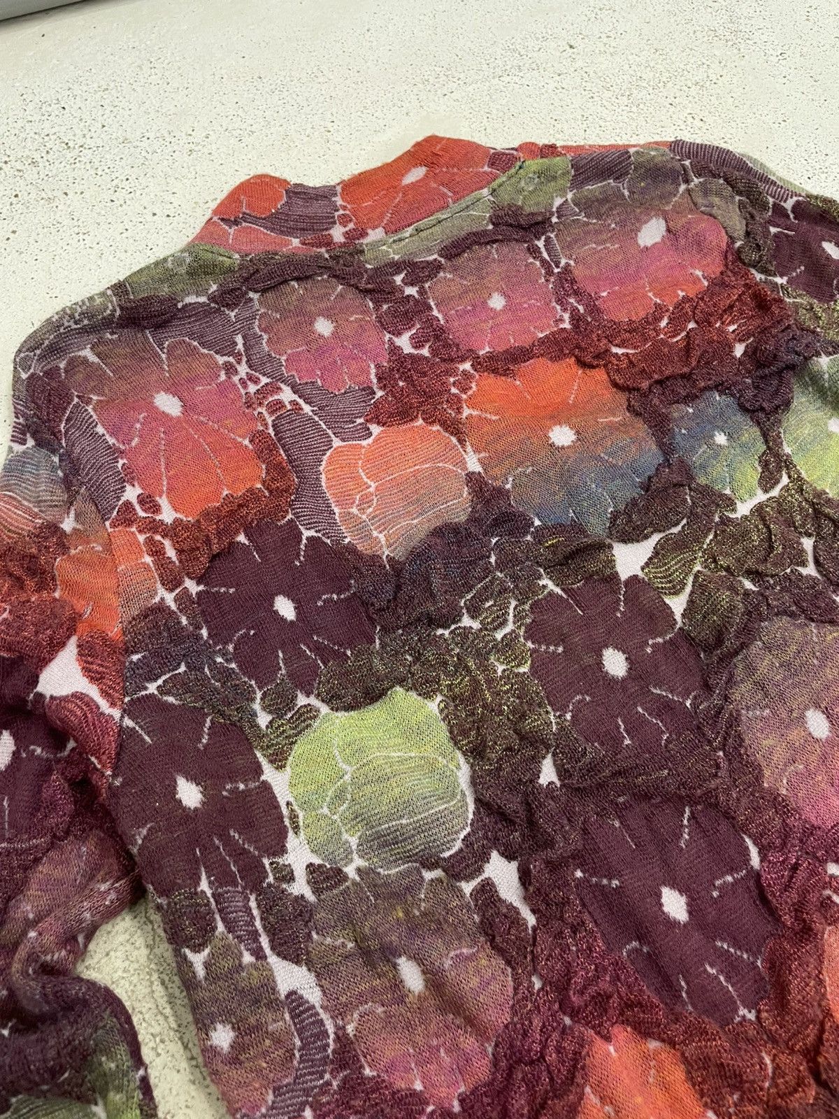 20471120 ECOLE 3D Design Knitted Art Colour Tone Pattern Size US S / EU 44-46 / 1 - 14 Thumbnail