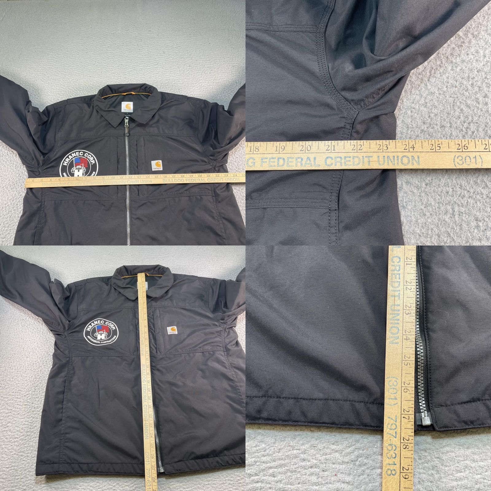 Carhartt Carhartt Full Swing Jacket Mens L Black Rain Defender Workwear Full Zip Size US L / EU 52-54 / 3 - 9 Thumbnail