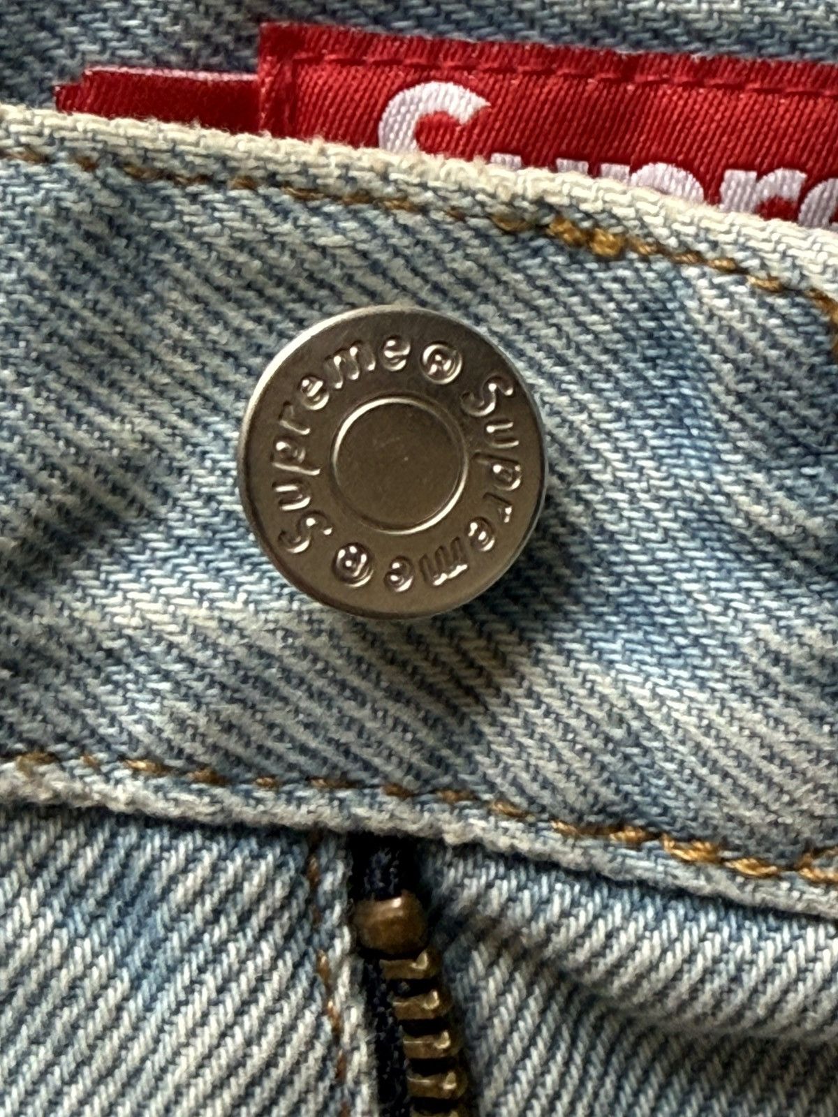 Supreme Supreme Baggy Denim Jeans – Light Wash Size US 30 / EU 46 - 4 Thumbnail