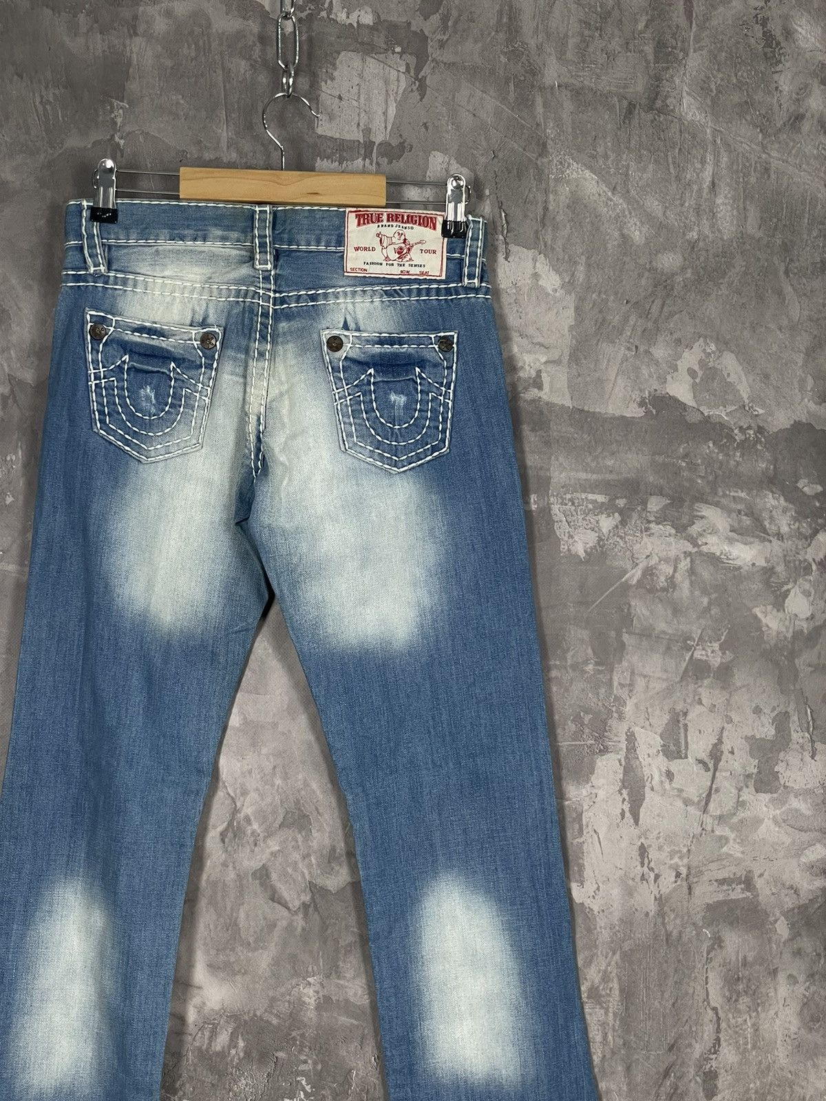True Religion True Religion Billy Super T Japanese Brand Knit Denim Jeans Size 29" - 5 Thumbnail