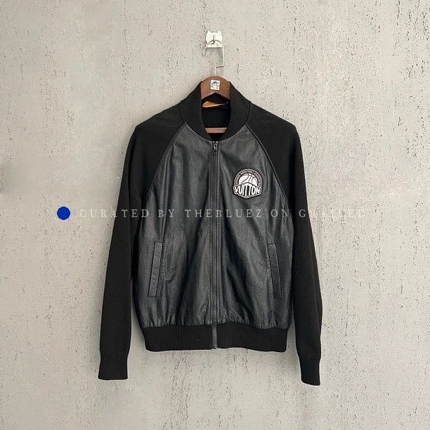 Louis Vuitton NBA Leather Logo Bomber Jacket Size US L / EU 52-54 / 3 - 1 Thumbnail