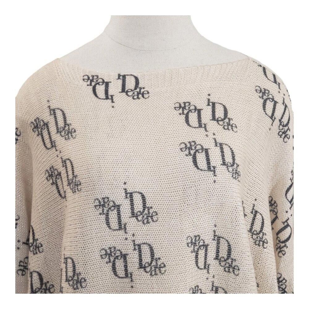 Designer CT1991 Free for Humanity Beige & Black Sweater S Size S / US 4 / IT 40 - 2 Thumbnail