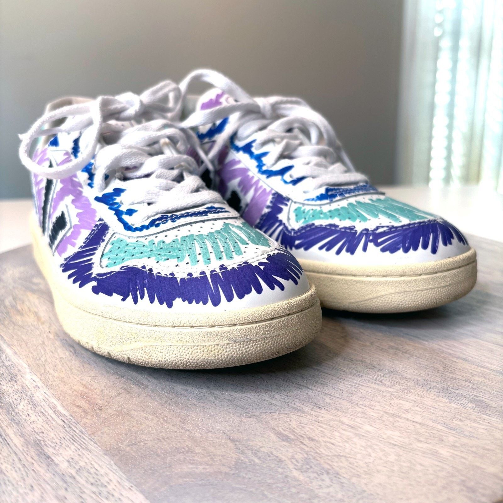 Veja Veja V-10 Leather X Marni Orchid Black Sneakers US Size 8 Size US 8 / IT 38 - 8 Thumbnail