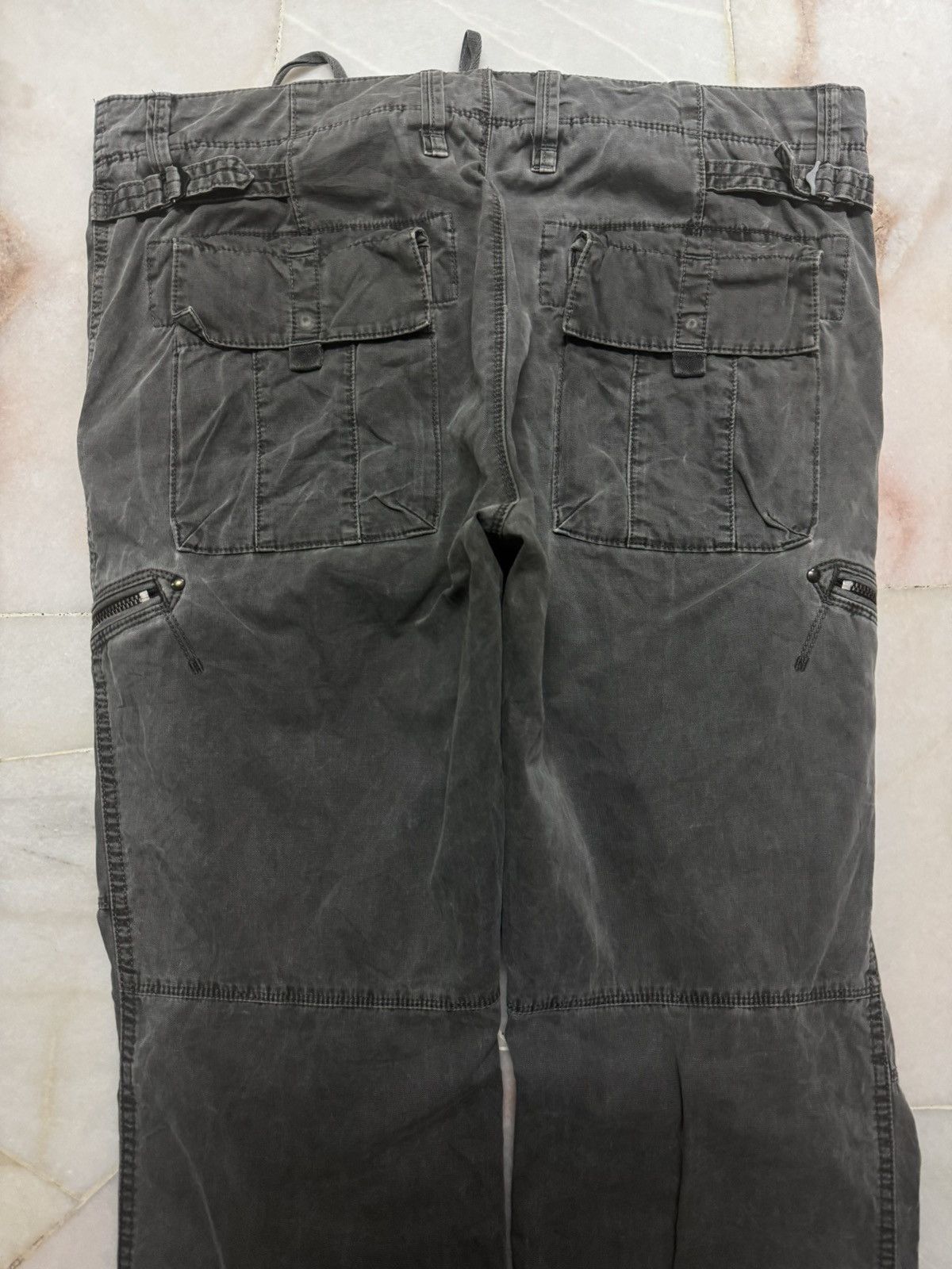 Uniqlo 💥VINTAGE 90s UNIQLO FAFED ZIPPER WORKWEAR THRASHED CARGO Size US 38 / EU 54 - 12 Thumbnail