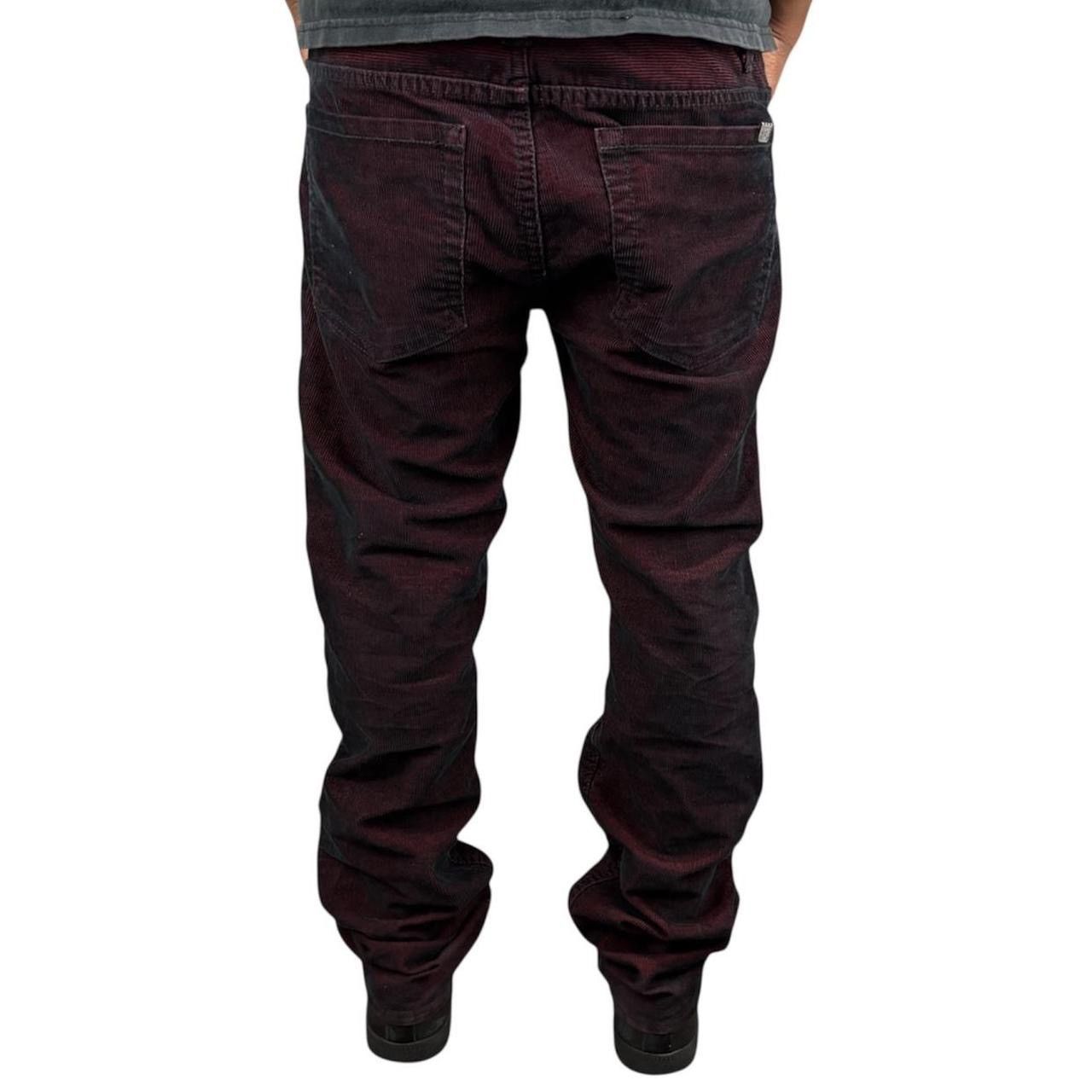 Vans Y2K Vans Red and Black Corduroy 5 Pocket Pants Size US 32 / EU 48 - 3 Thumbnail