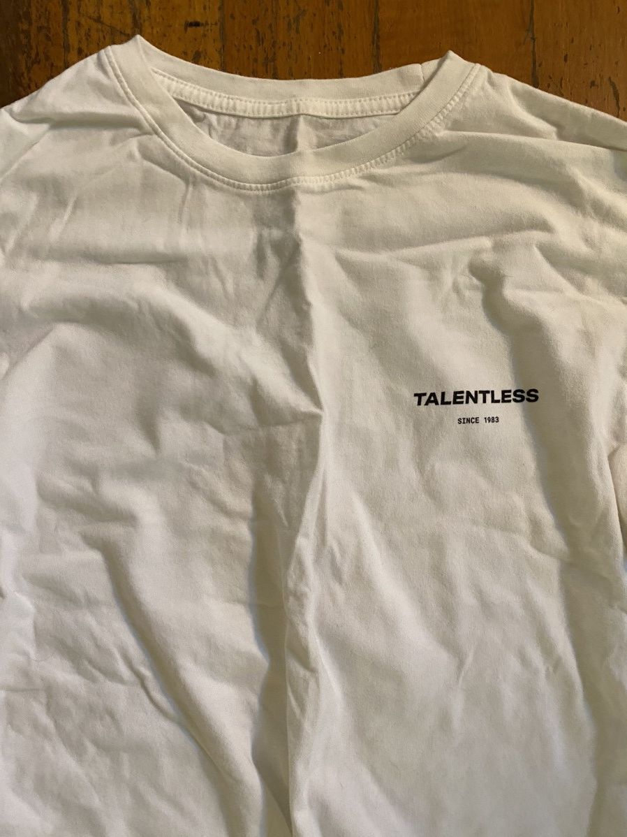 Talentless talentless white tee Size US M / EU 48-50 / 2 - 2 Thumbnail