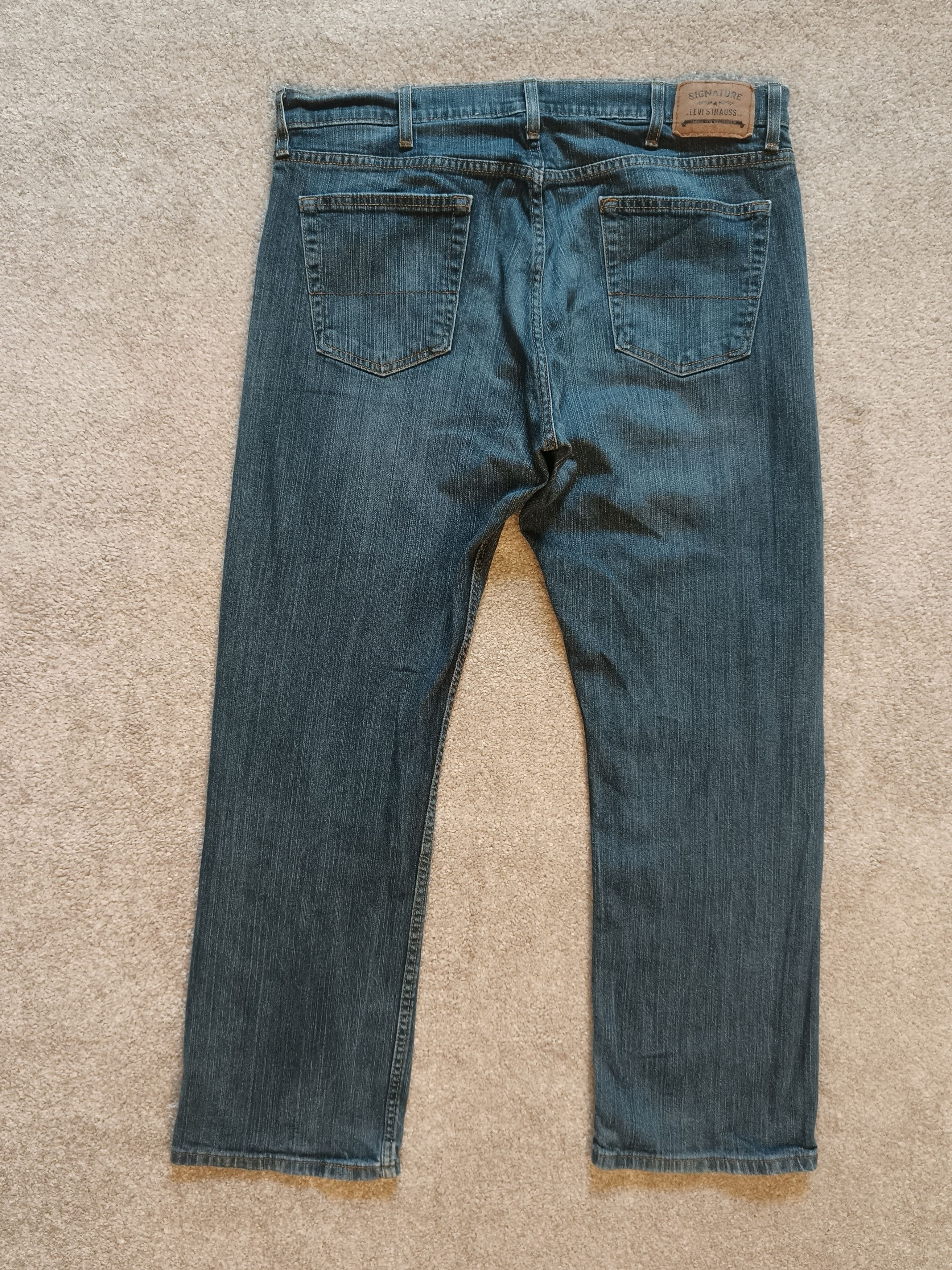 Levi's Levi's Signature Straight Fit Droit Faded Washed Jeans Size US 38 / EU 54 - 3 Thumbnail
