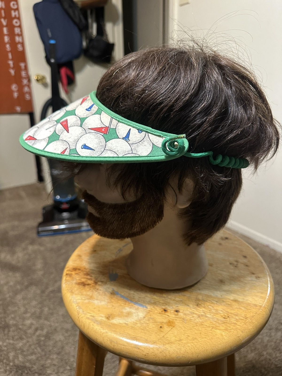 PGA Tour Vintage PGA Golf “triple green” sun visor hat 00s Size ONE SIZE - 5 Thumbnail