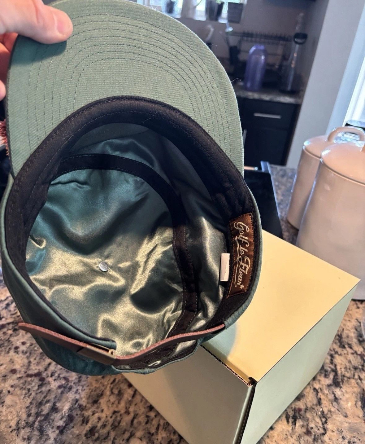 Golf Le FLEUR* Green Petalers Pillbox Hat