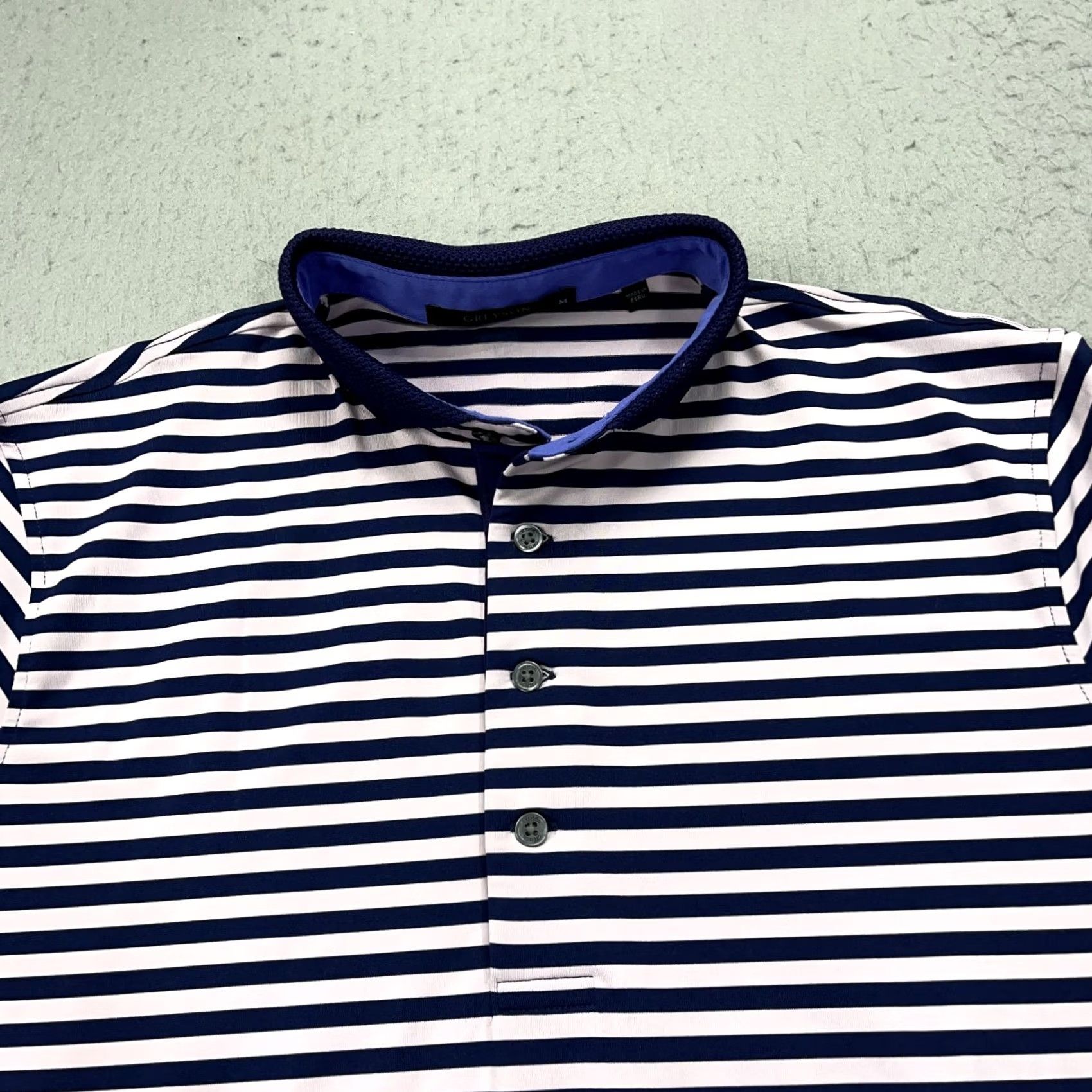 Vintage Greyson Polo Shirt Mens M Pink Striped Golf Logo Short Sleeve Button Collar Casual Activewear 90s Skull Theme Size US M / EU 48-50 / 2 - 2 Thumbnail