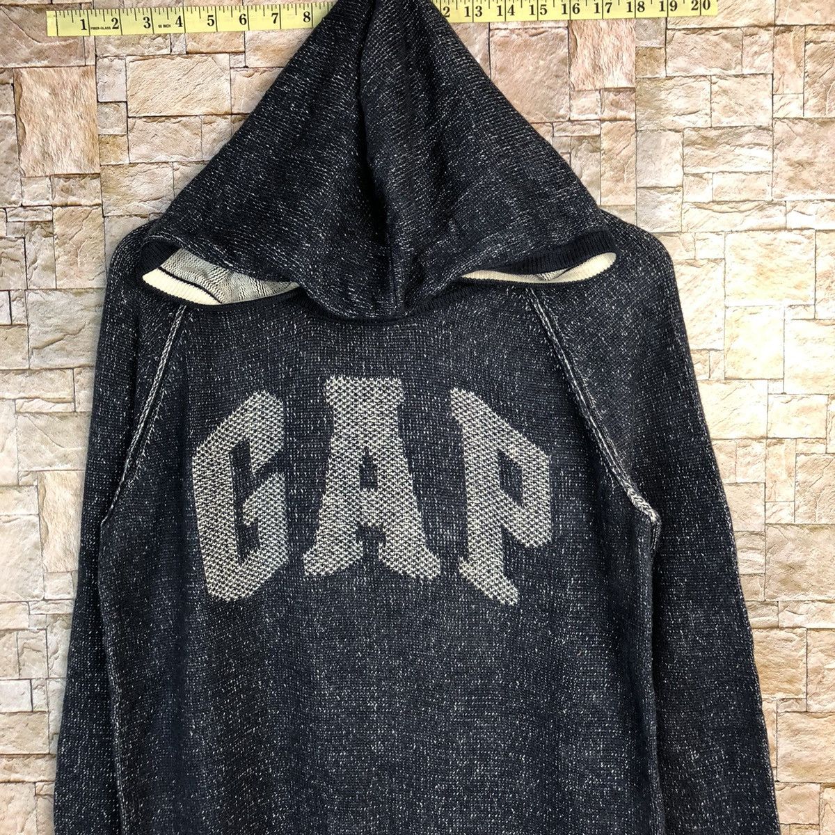 Gap Gap Dark blue faded vintage Hoodie sweatshirt #A255 Size US M / EU 48-50 / 2 - 2 Thumbnail