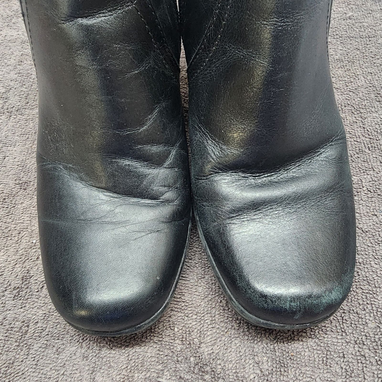 Clarks Clarks women's black leather boots booties zippered 5M b47 Size US 5 / IT 35 - 5 Thumbnail