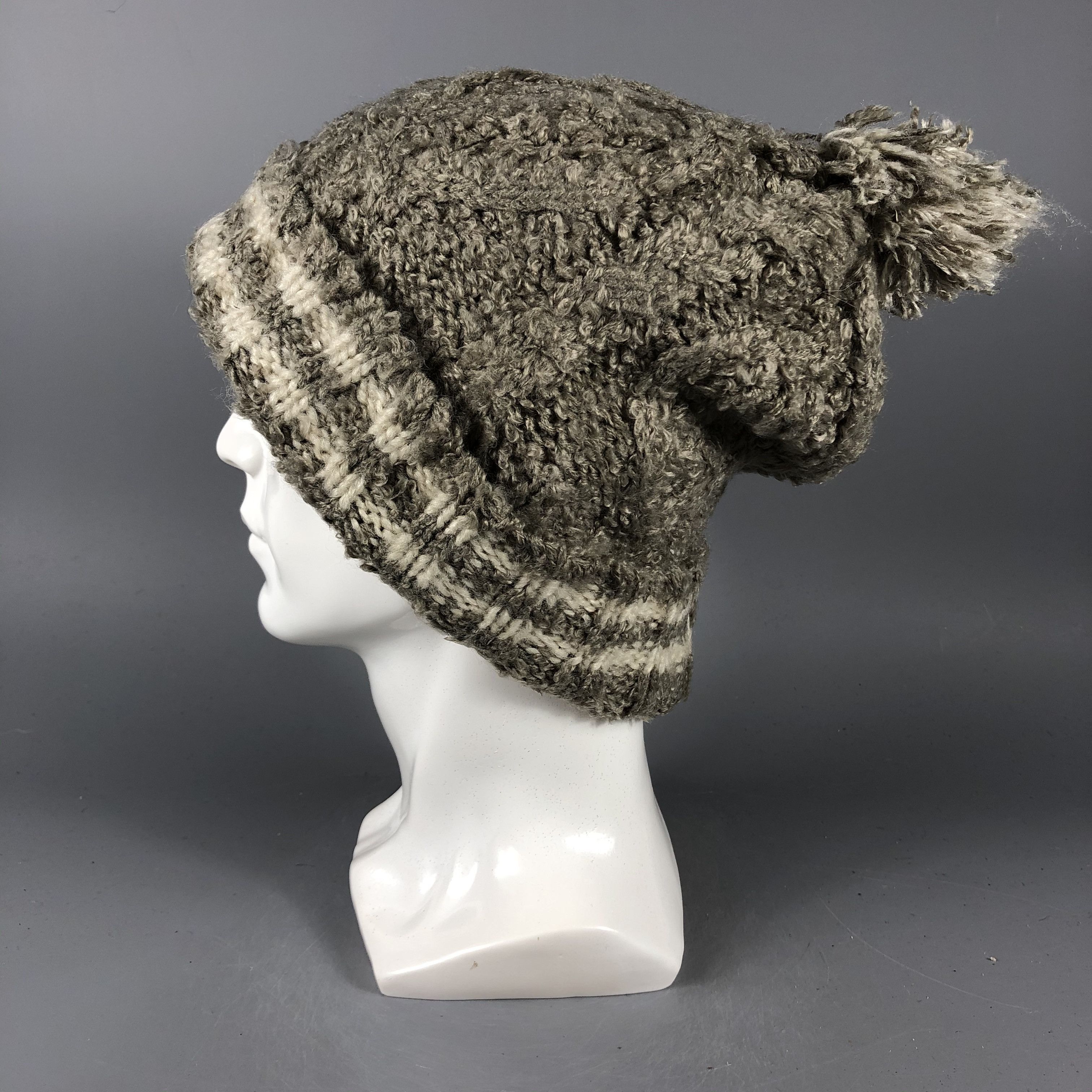 Vintage Vintage Crochet Knit Beanie Snow Hat Snow Cap -D849 Size ONE SIZE - 1 Thumbnail