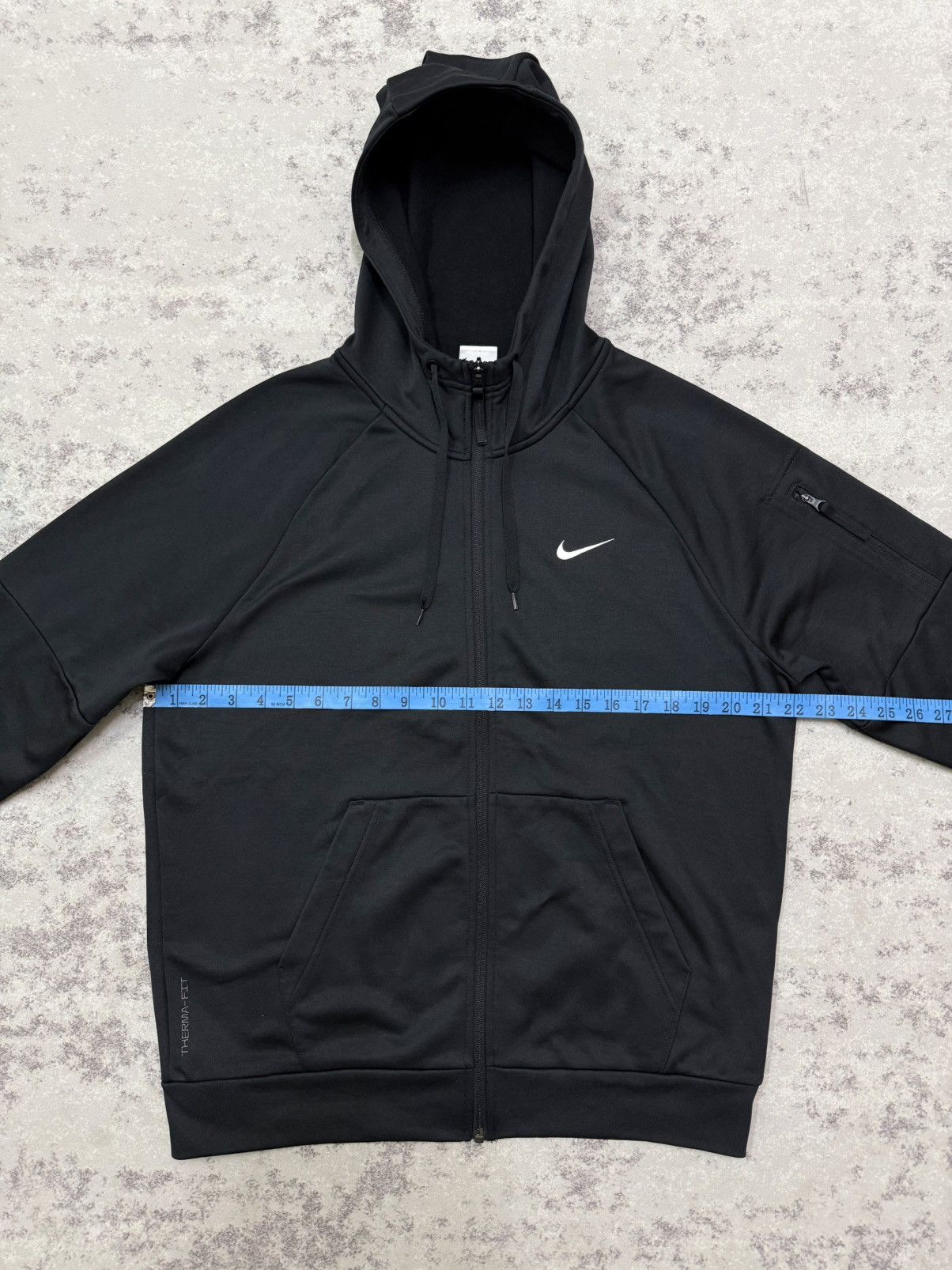 Nike NIKE SWOOSH THERMA FIT ZIPPER BLACK SWEATER HOODIE Size US M / EU 48-50 / 2 - 17 Thumbnail