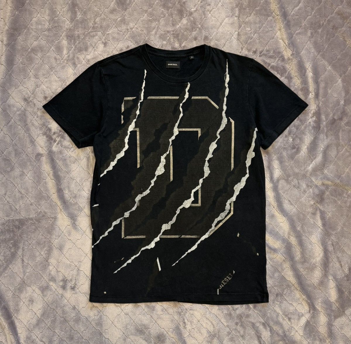 Diesel × Vintage Vintage Diesel Big Logo Tee Shirt Size US S / EU 44-46 / 1 - 1 Thumbnail