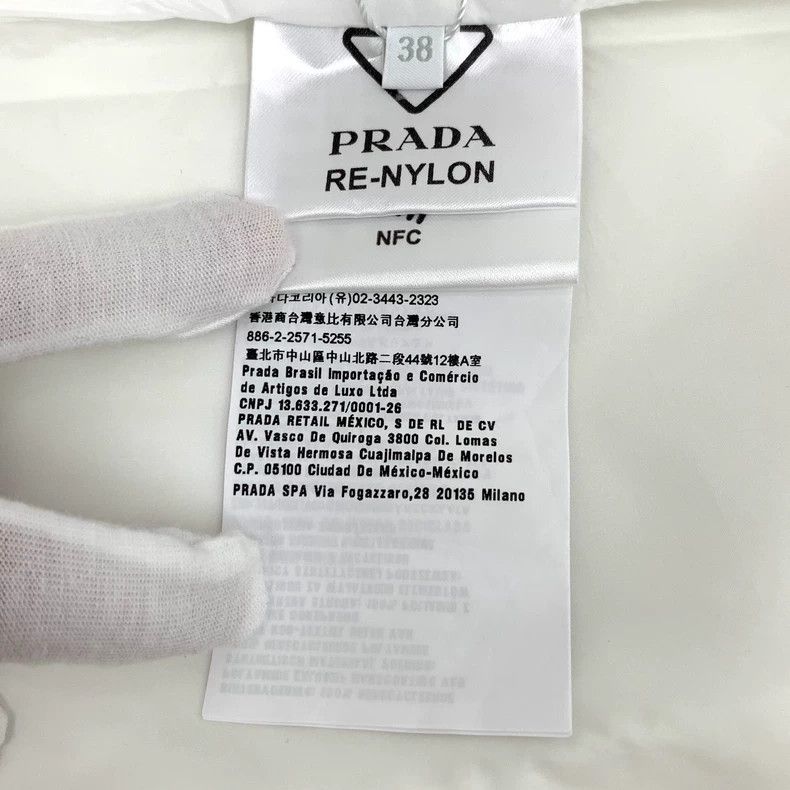 Prada Prada White triangle round-neck sleeveless strap dress 2503 Size XS / US 0-2 / IT 36-38 - 7 Thumbnail